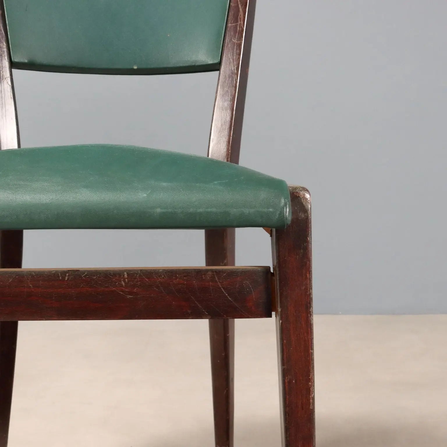 Vintage Chairs Beech Foam Leatherette Design Italy 1950s | Modernism | Chairs