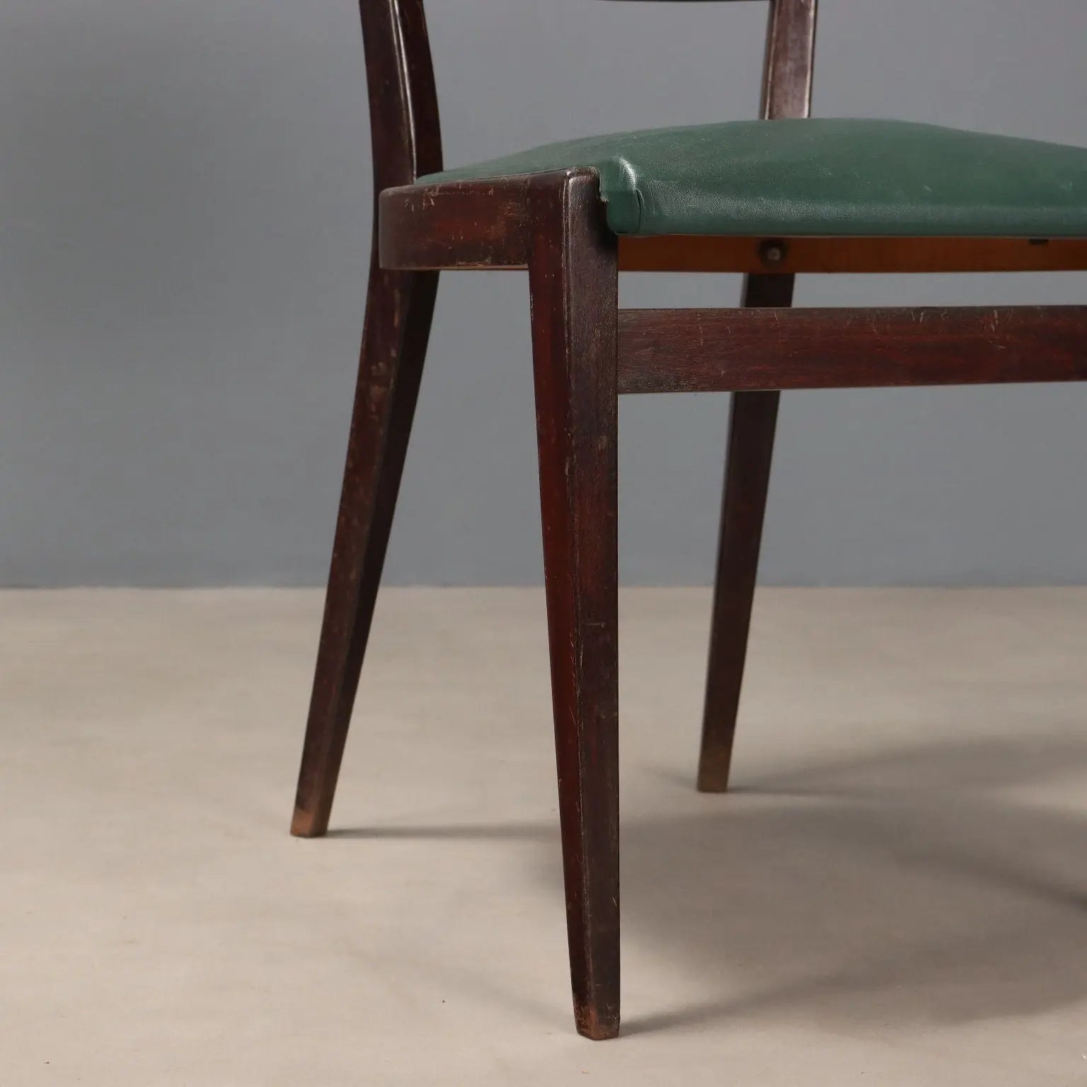 Vintage Chairs Beech Foam Leatherette Design Italy 1950s | Modernism | Chairs