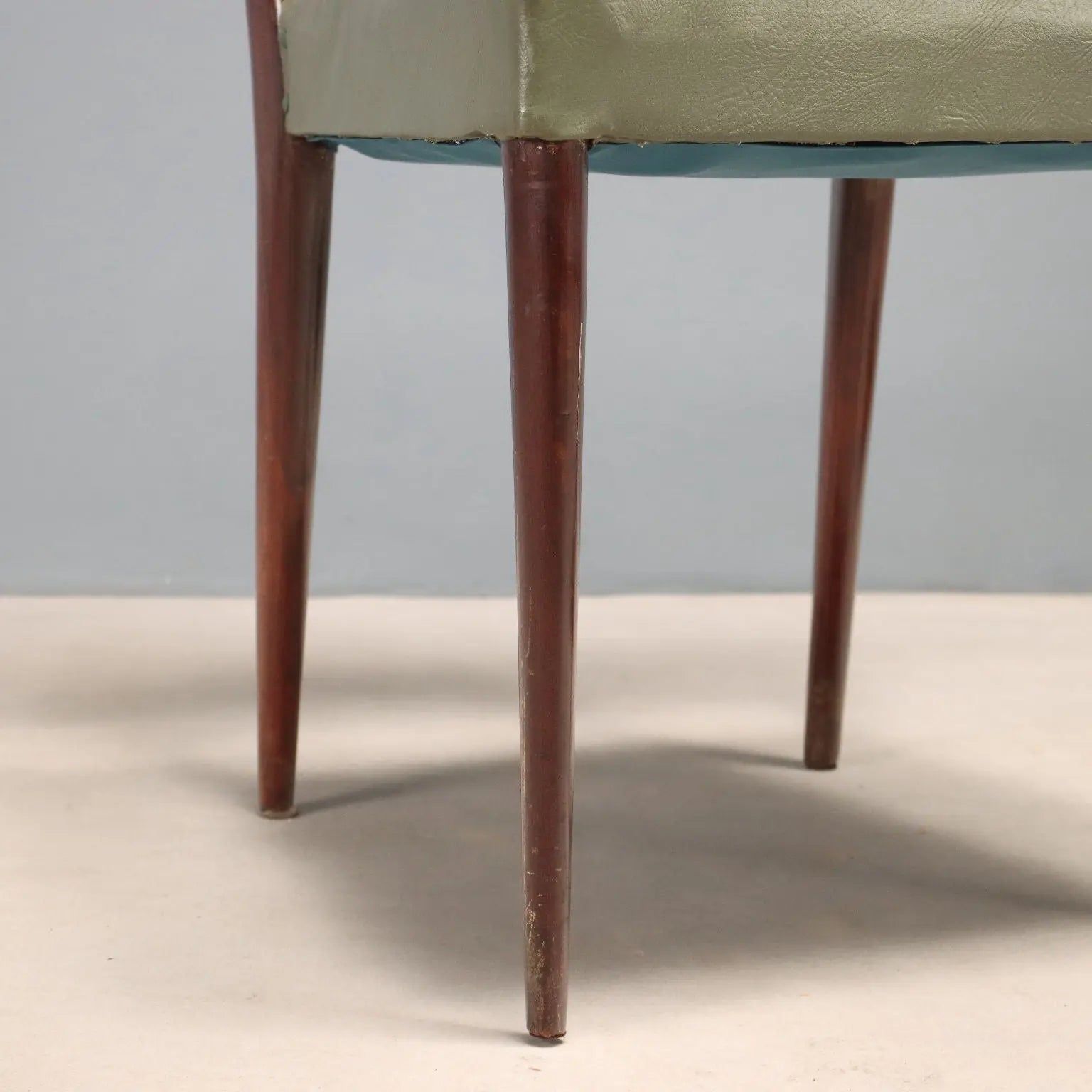 Vintage Chairs Painted Beech Leatherette Design Italy 1960s