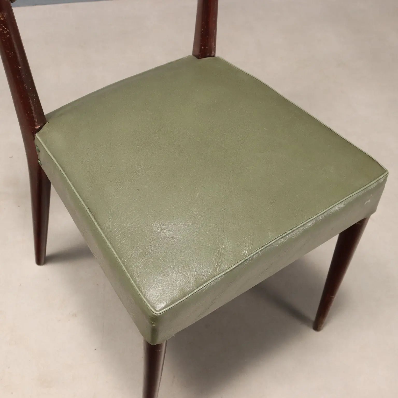 Vintage Chairs Painted Beech Leatherette Design Italy 1960s