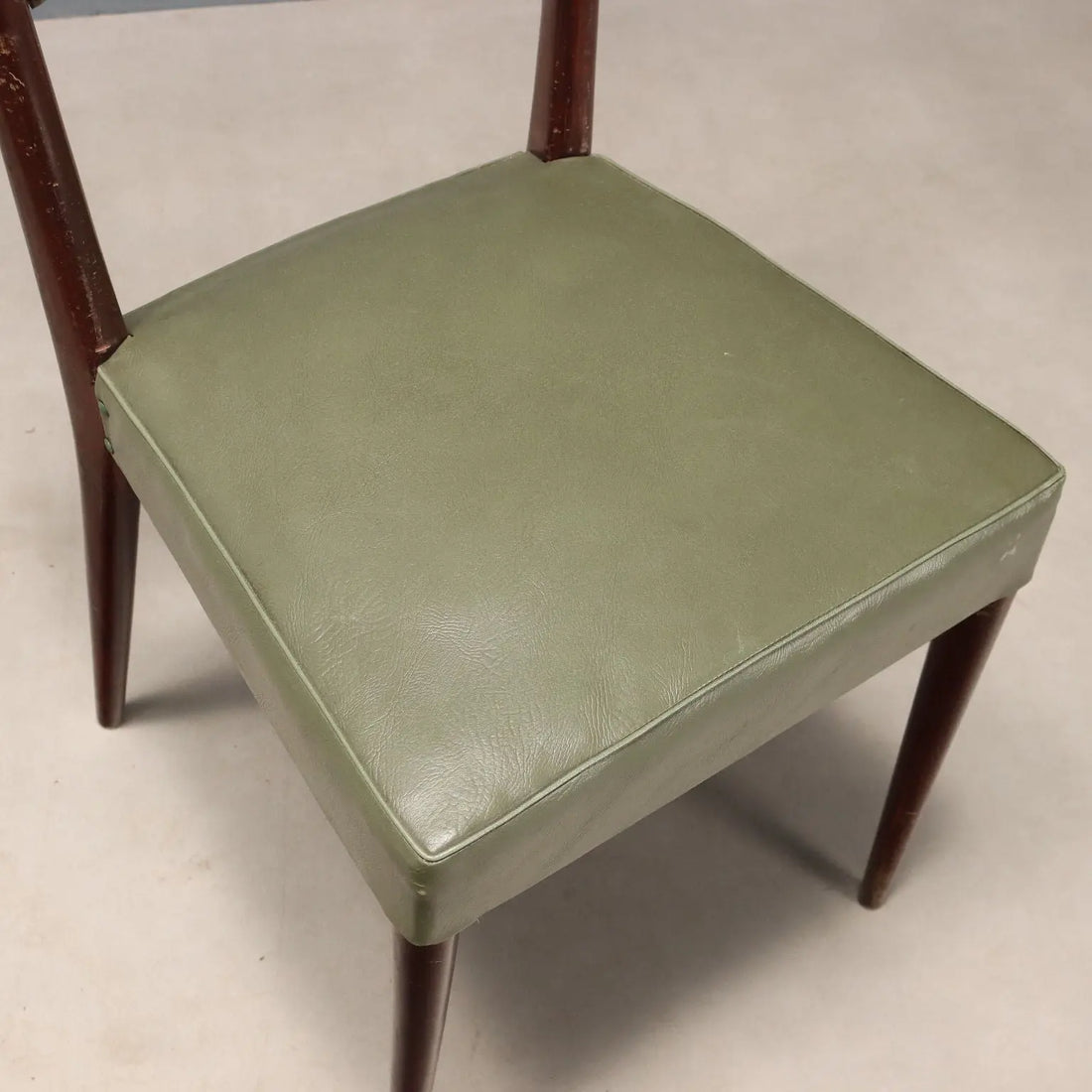 Vintage Chairs Painted Beech Leatherette Design Italy 1960s