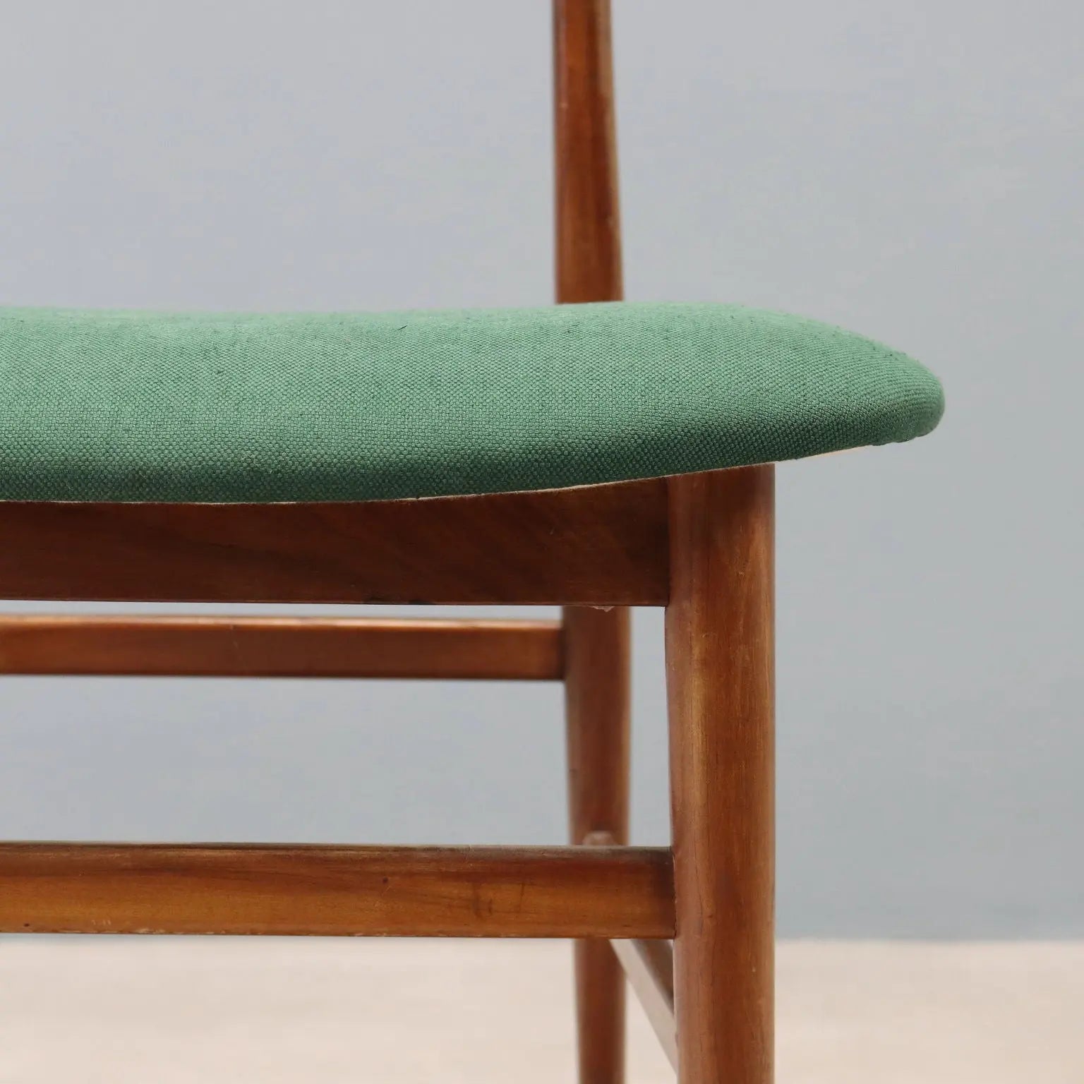 Vintage Chair Wood Orginal Fabric Design Italy 1960s | Modernism | Chairs