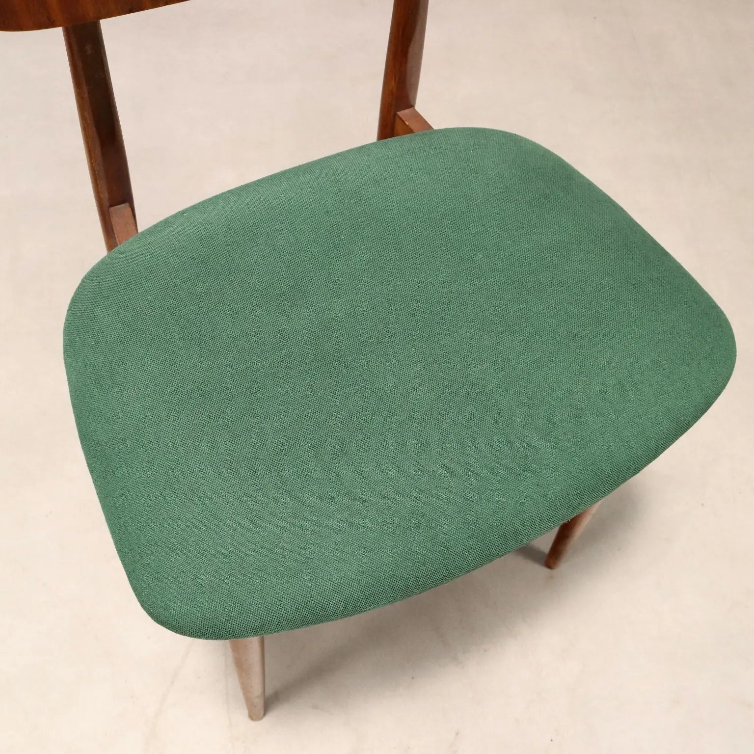 Vintage Chair Wood Orginal Fabric Design Italy 1960s | Modernism | Chairs