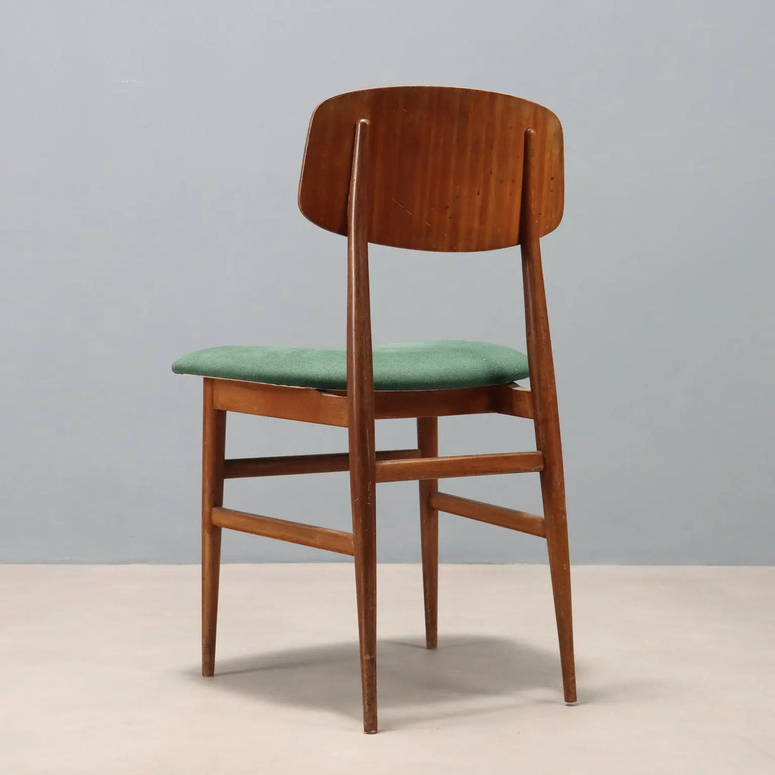 Vintage Chair Wood Orginal Fabric Design Italy 1960s | Modernism | Chairs