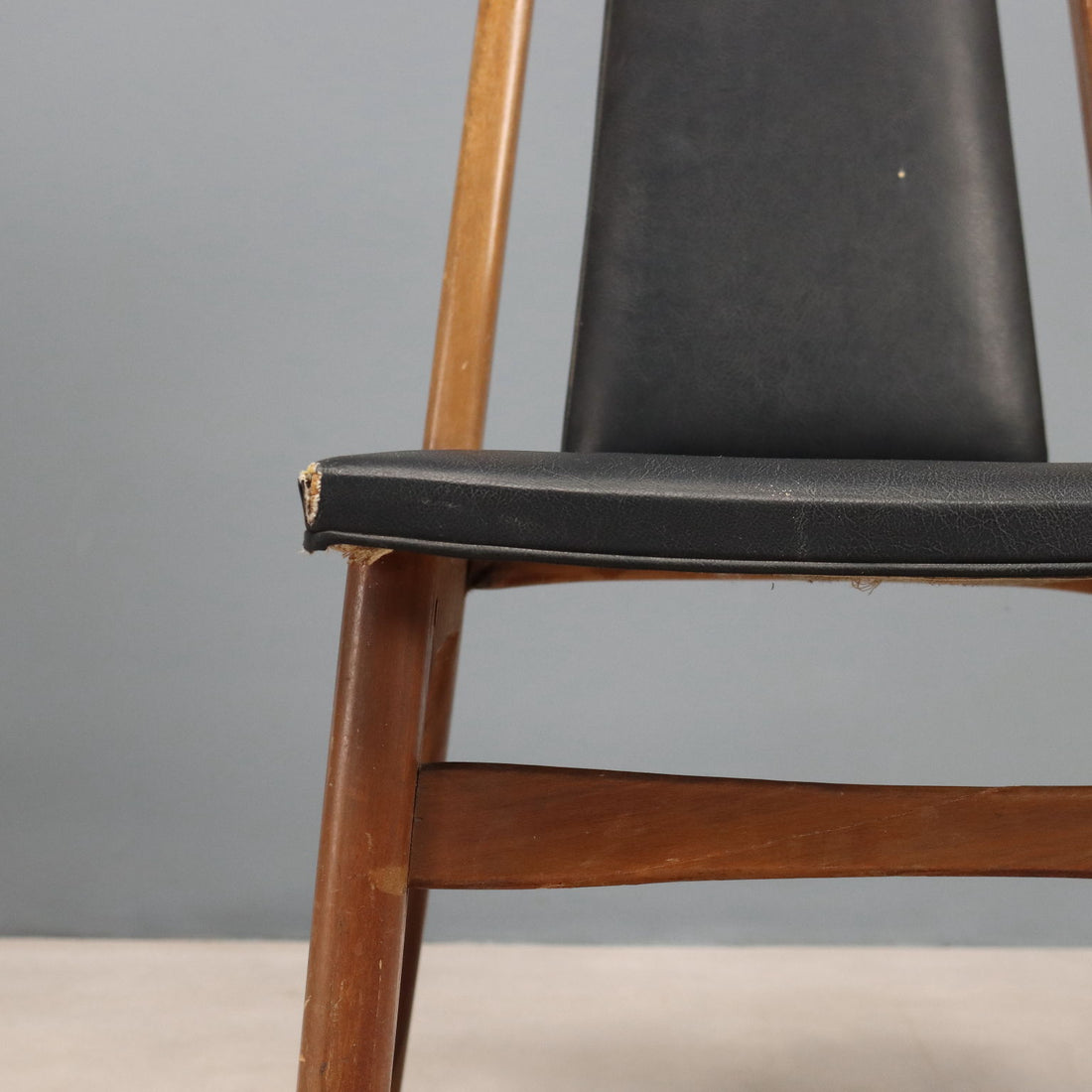 Vintage Chairs Leatherette Foam Brass Design Italy 1960s | Modernism | Chairs