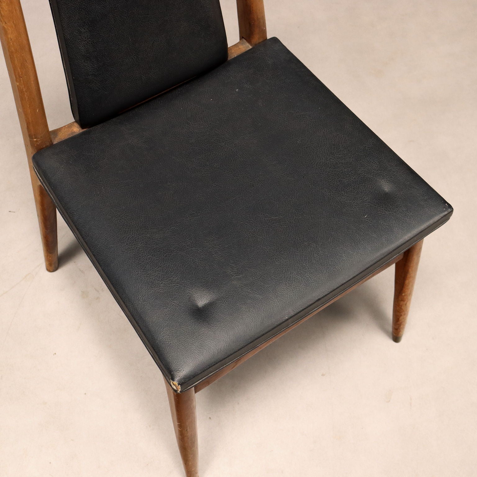Vintage Chairs Leatherette Foam Brass Design Italy 1960s | Modernism | Chairs