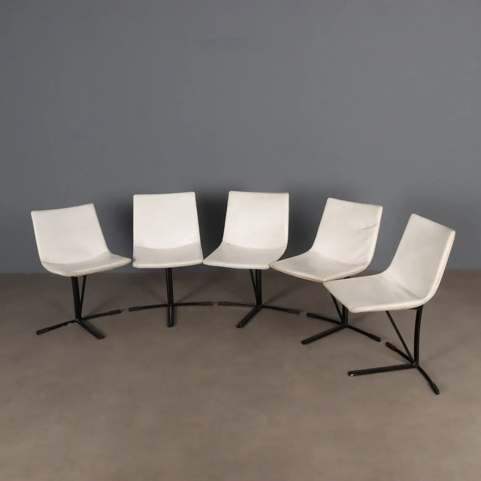 Saporiti Chairs 1960s Enameled Metal