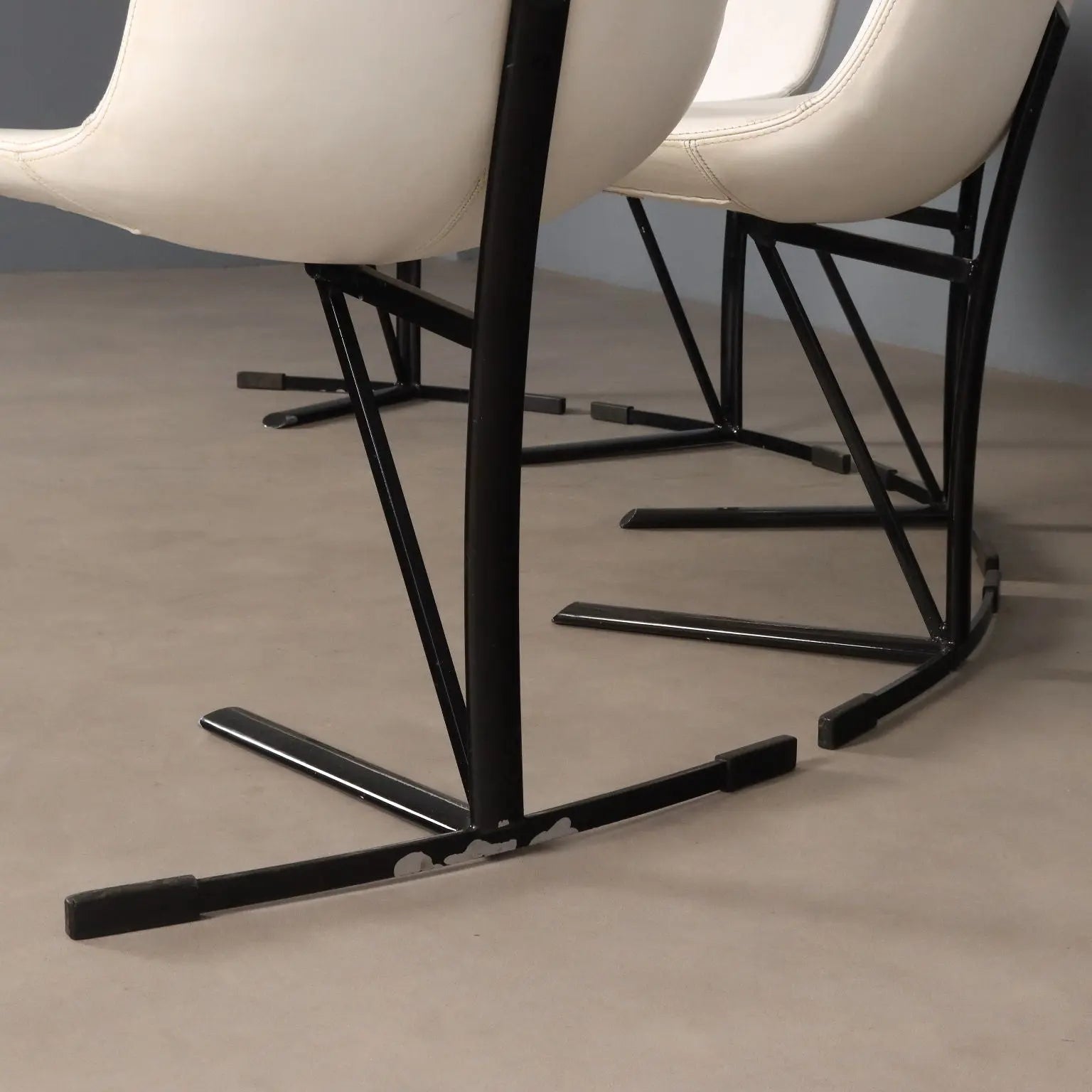 Saporiti Chairs 1960s Enameled Metal