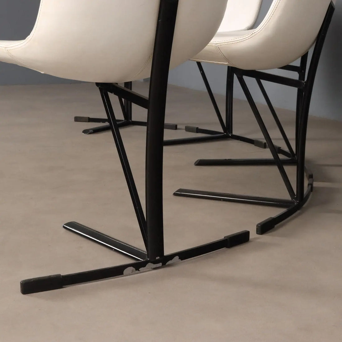 Saporiti Chairs 1960s Enameled Metal