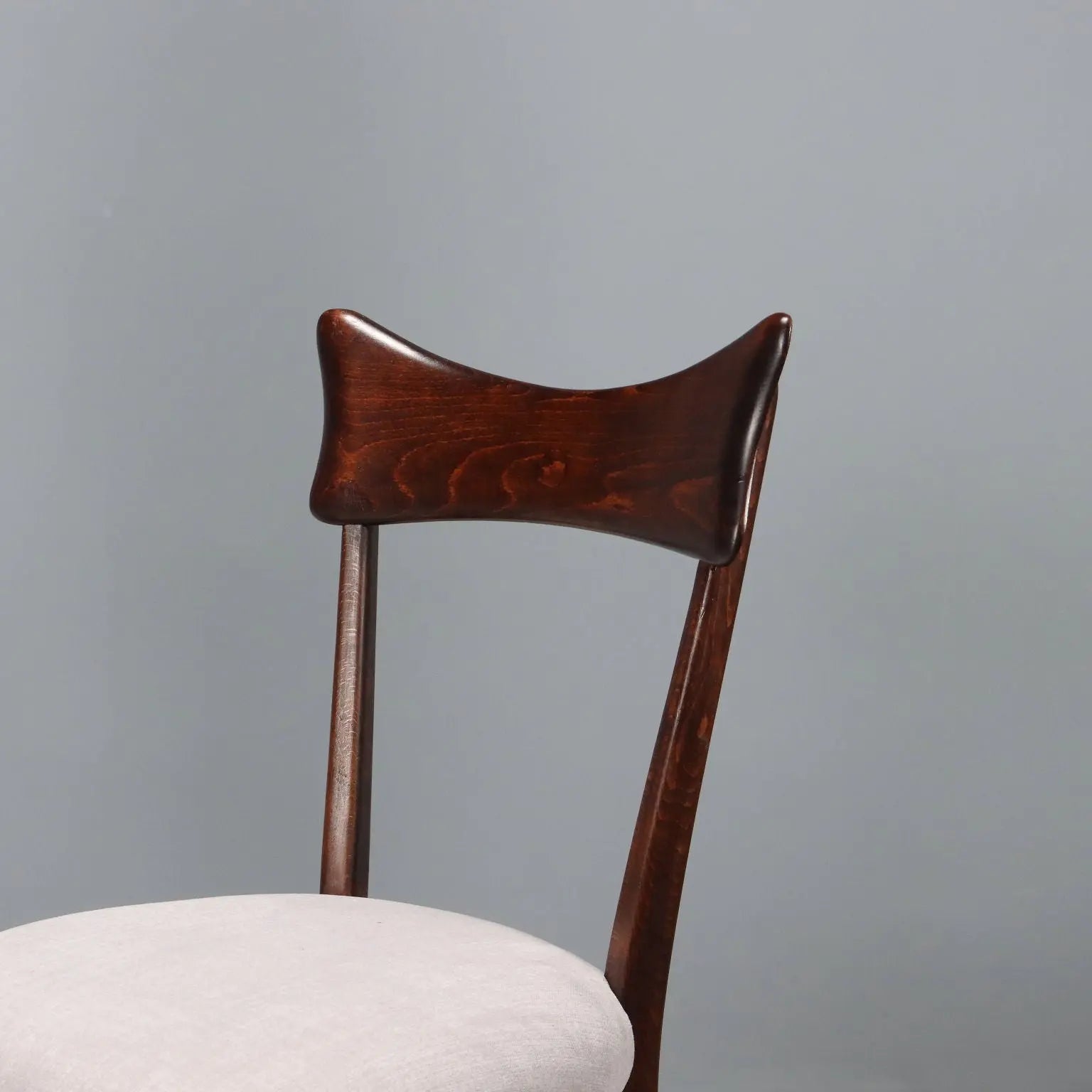 Vintage Dining Chairs Painted Beech Fabric Design 1950s