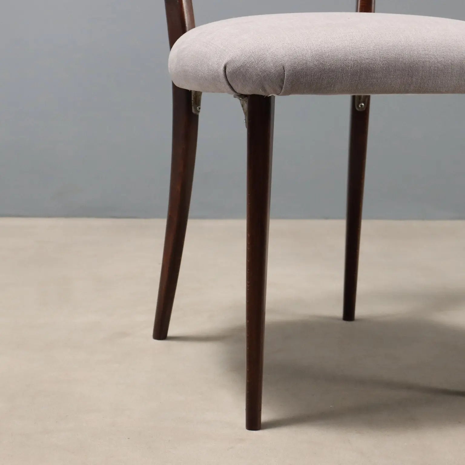 Vintage Dining Chairs Painted Beech Fabric Design 1950s