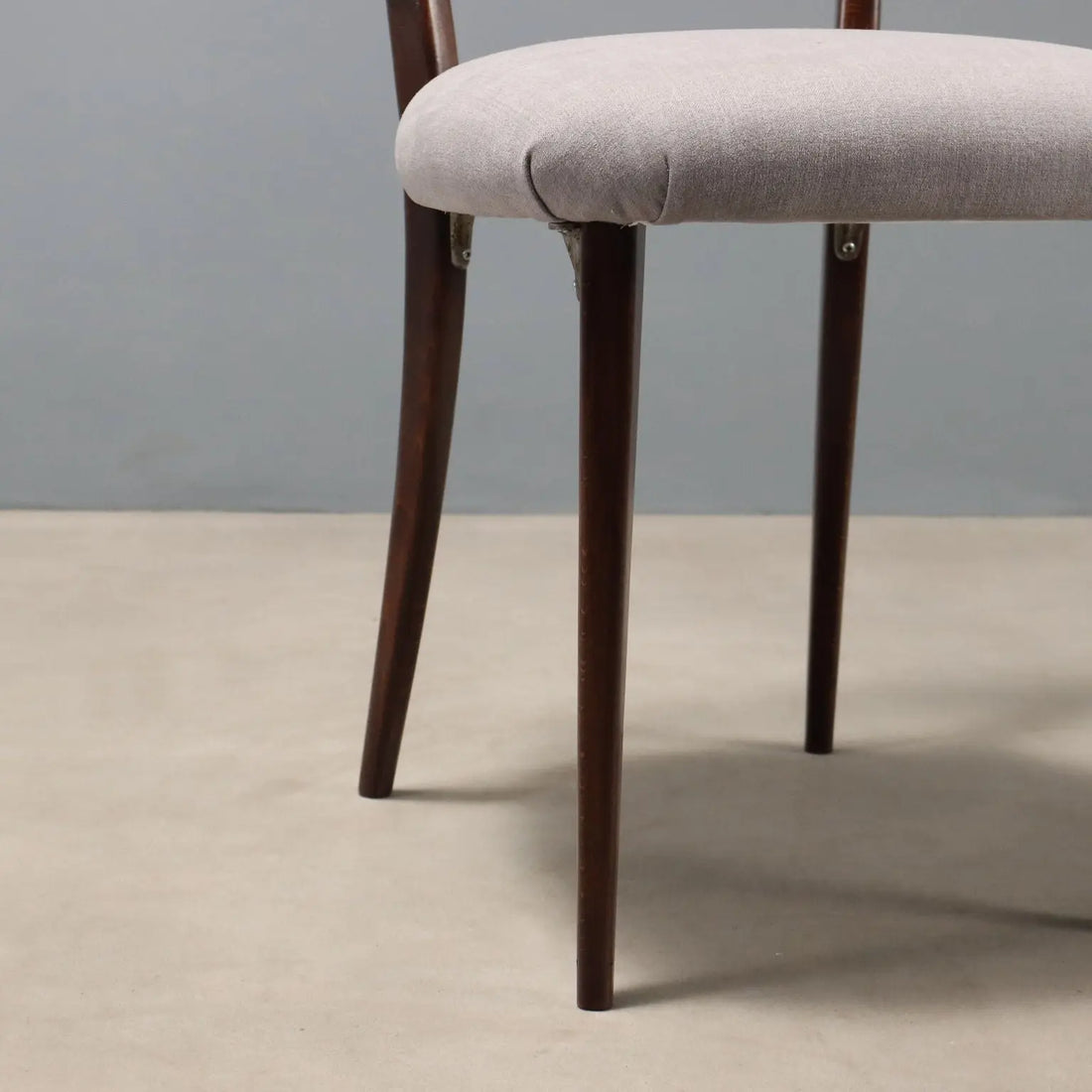Vintage Dining Chairs Painted Beech Fabric Design 1950s