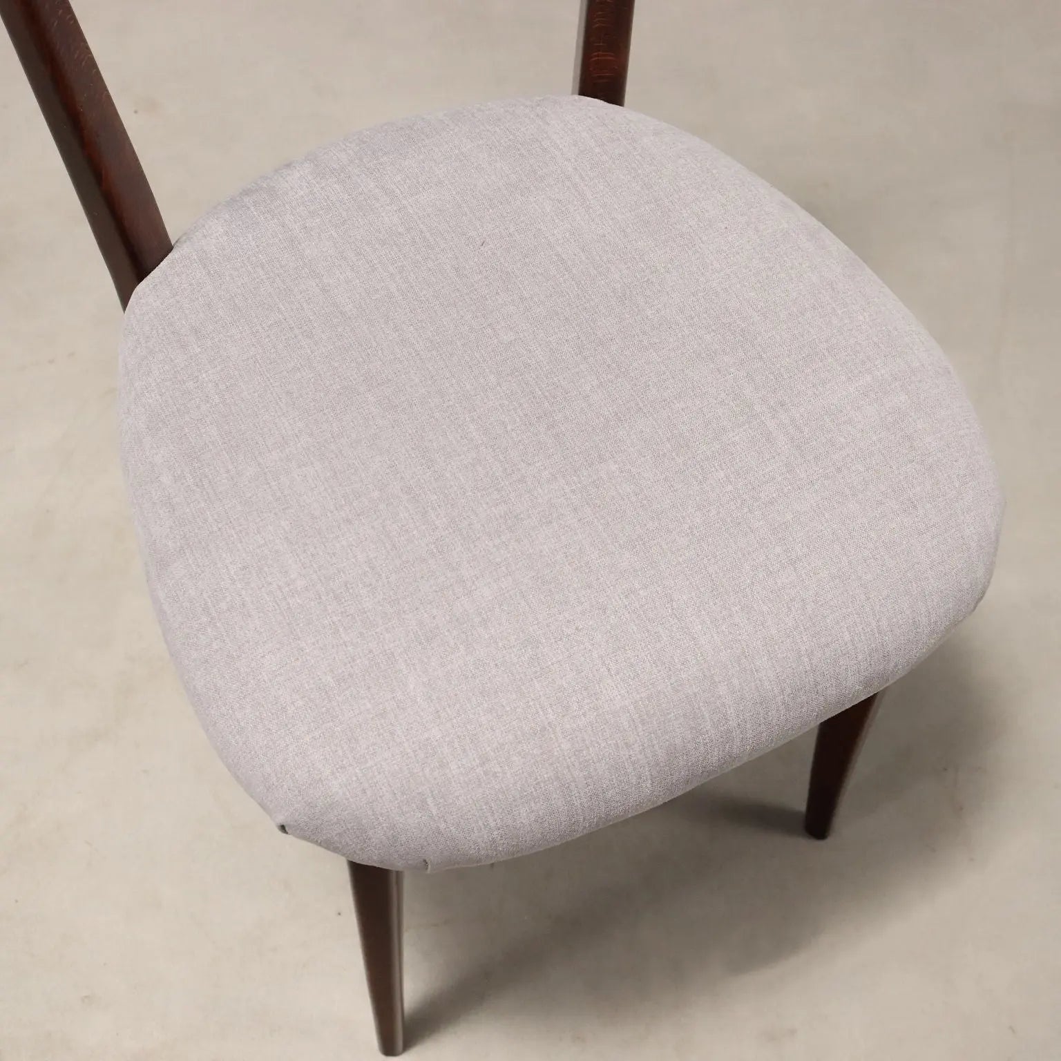 Vintage Dining Chairs Painted Beech Fabric Design 1950s