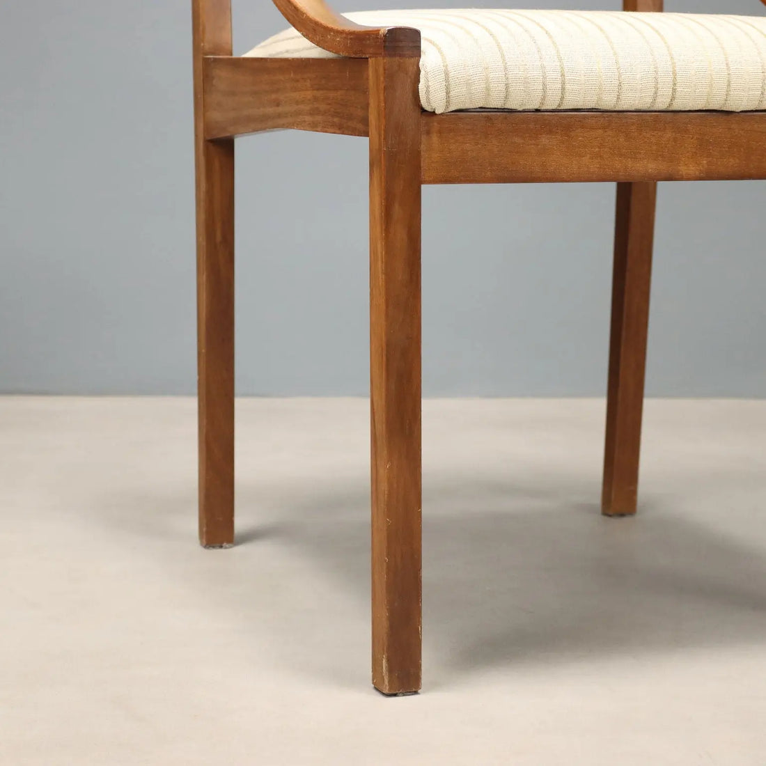 Vintage Chairs Painted Beech Fabric Design Italy 1960s