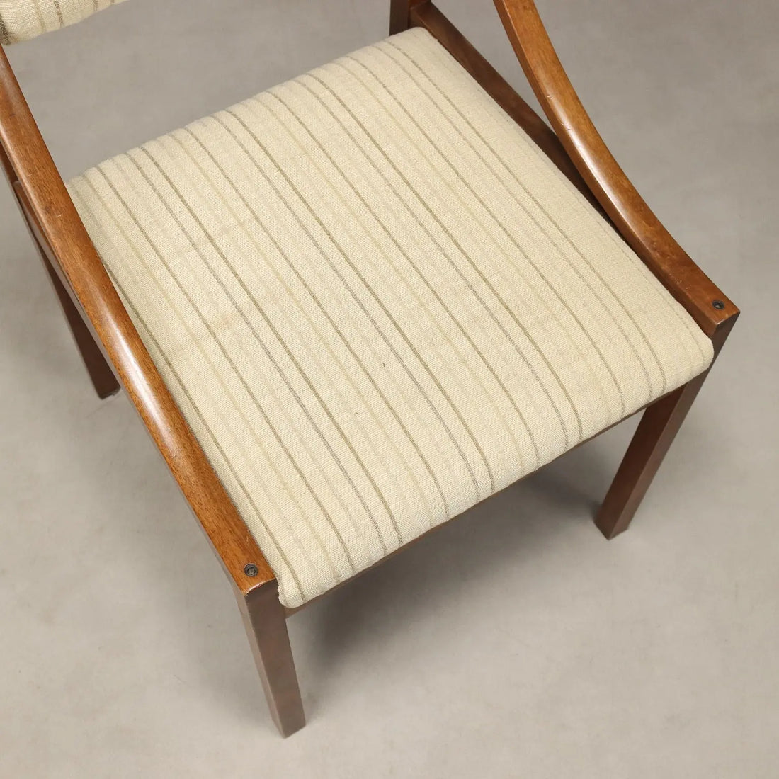 Vintage Chairs Painted Beech Fabric Design Italy 1960s