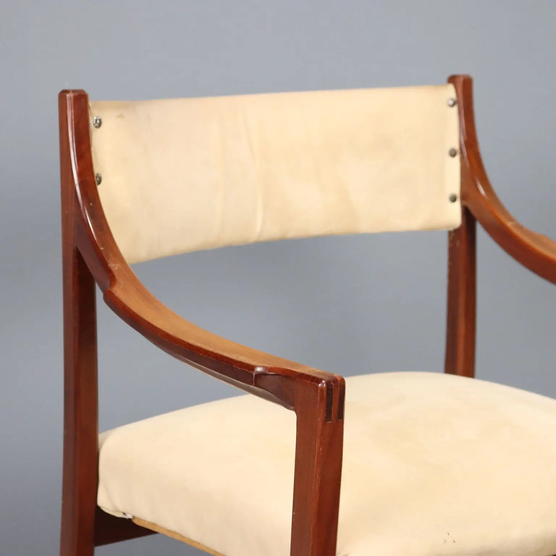 Vintage Chair Curved Beech Fabric Foam Design Italy 1960s | Modernism | Chairs