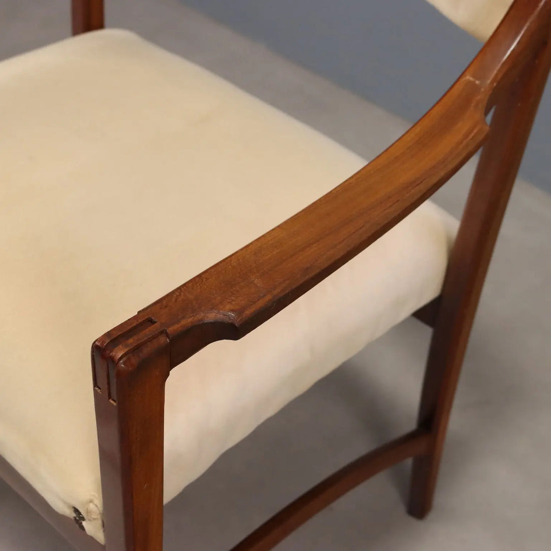 Vintage Chair Curved Beech Fabric Foam Design Italy 1960s | Modernism | Chairs