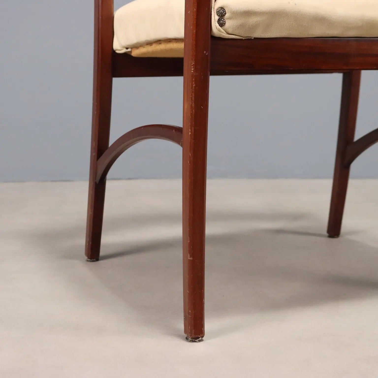 Vintage Chair Curved Beech Fabric Foam Design Italy 1960s | Modernism | Chairs