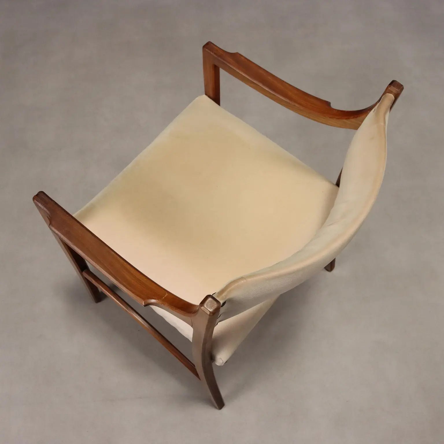 Vintage Chair Curved Beech Fabric Foam Design Italy 1960s | Modernism | Chairs
