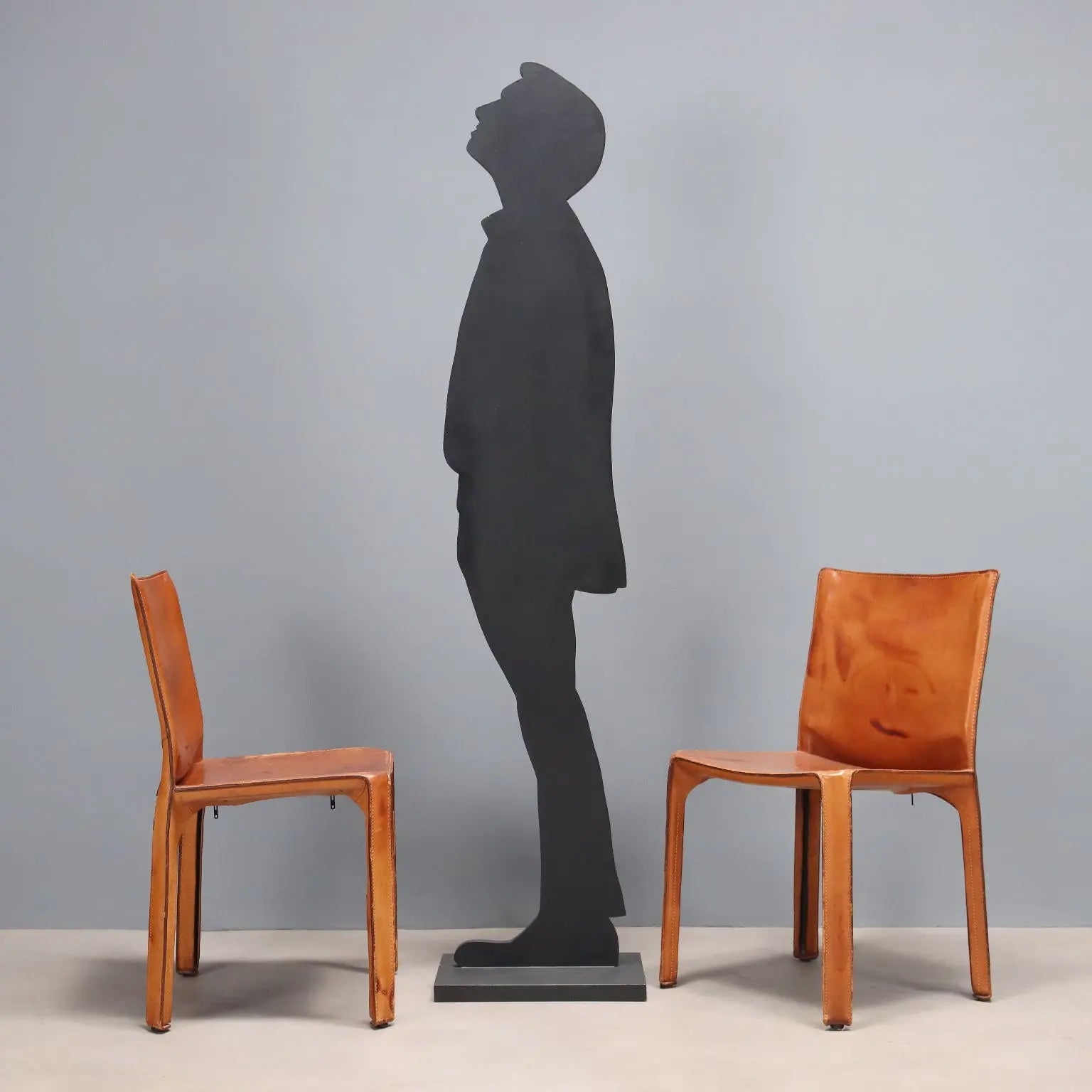 Cassina Cab 412 Chairs Design Mario Bellini Leather Italy 1980s
