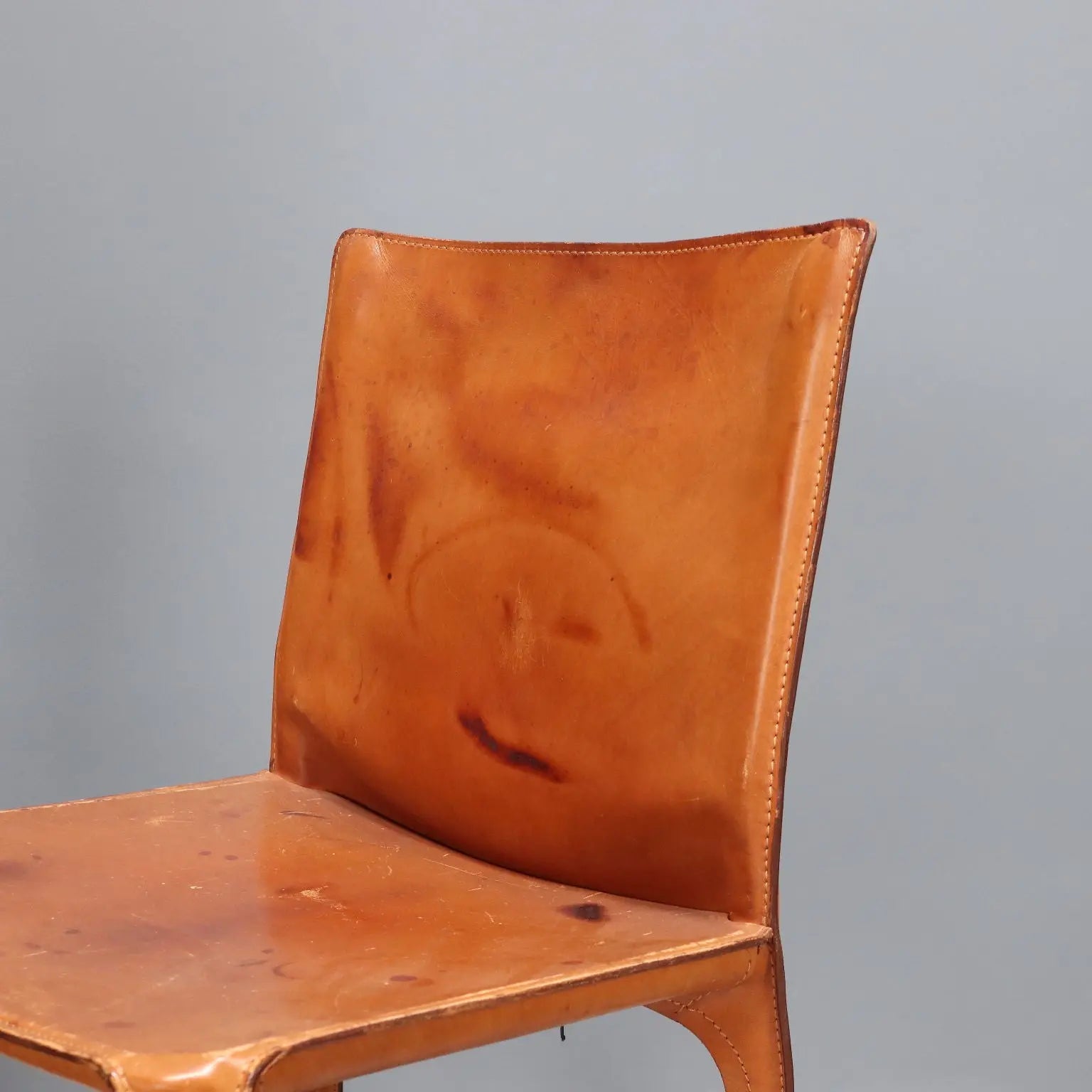 Cassina Cab 412 Chairs Design Mario Bellini Leather Italy 1980s