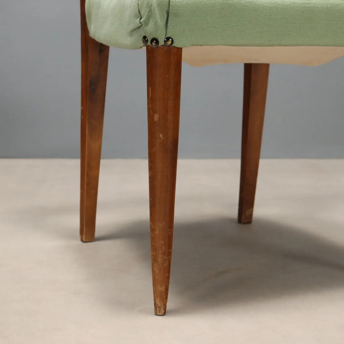 Vintage Chairs Painted Beech Fabric Design Italy 1940s-50s