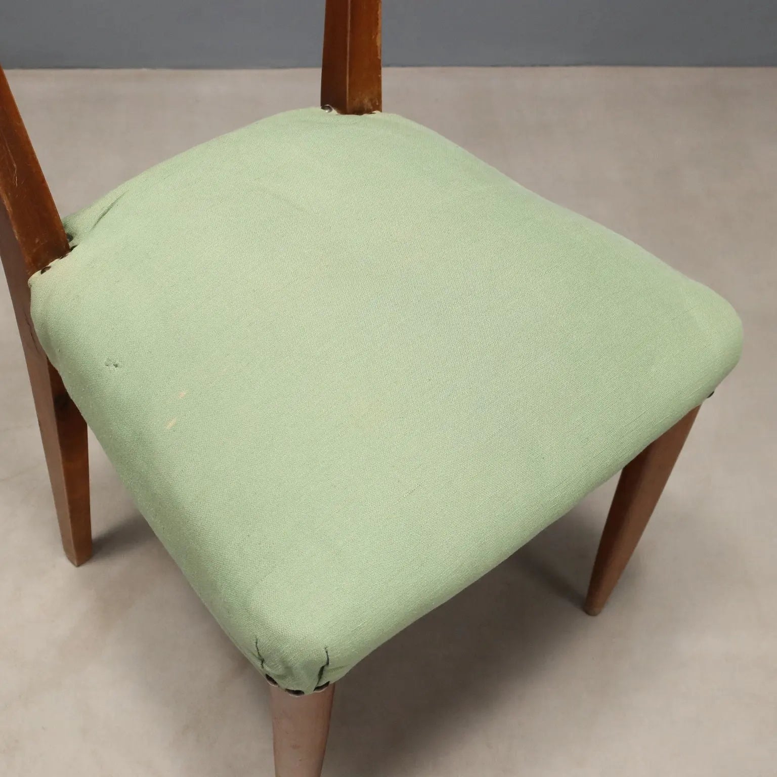 Vintage Chairs Painted Beech Fabric Design Italy 1940s-50s