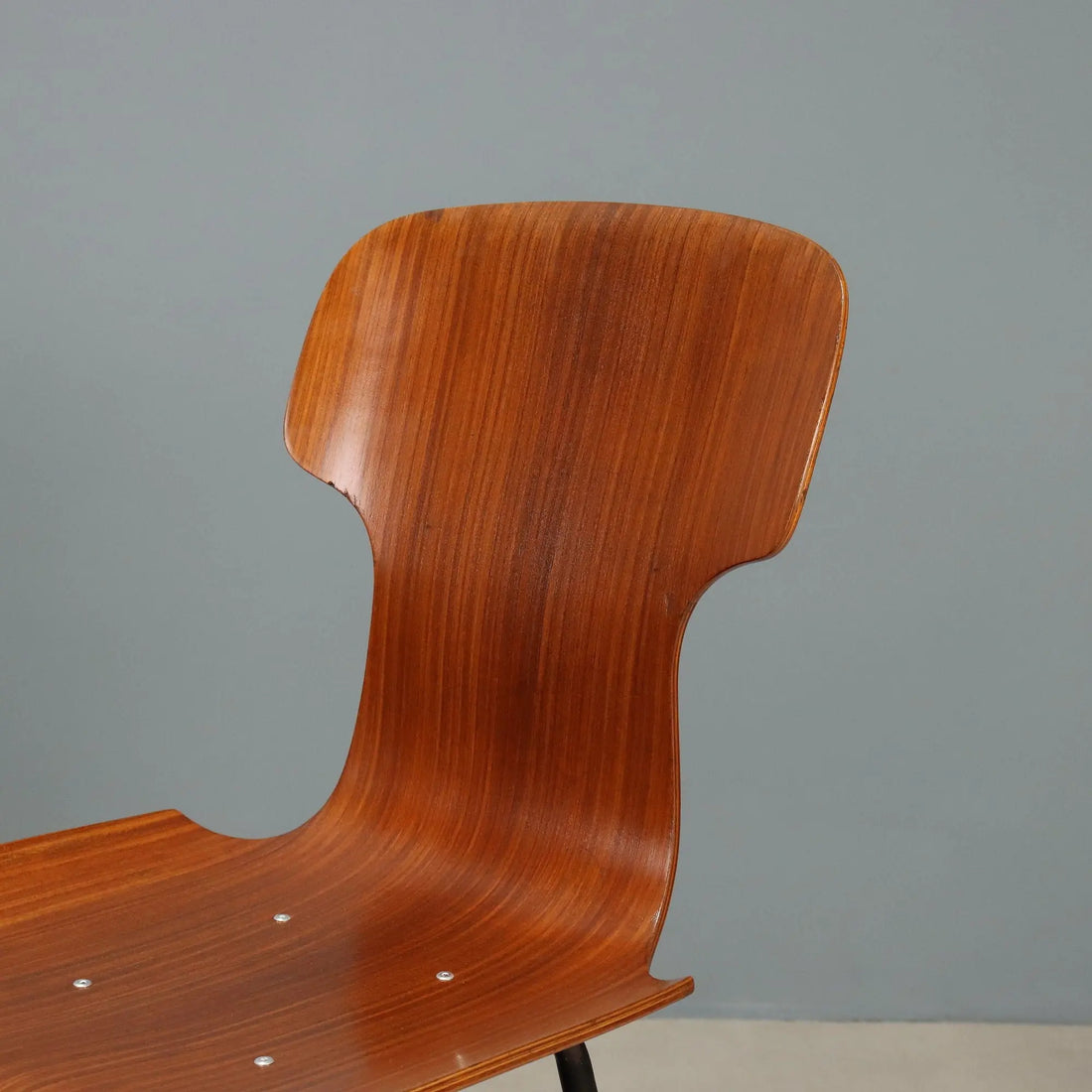 Vintage Chairs Plywood Metal Design Italy 1960s