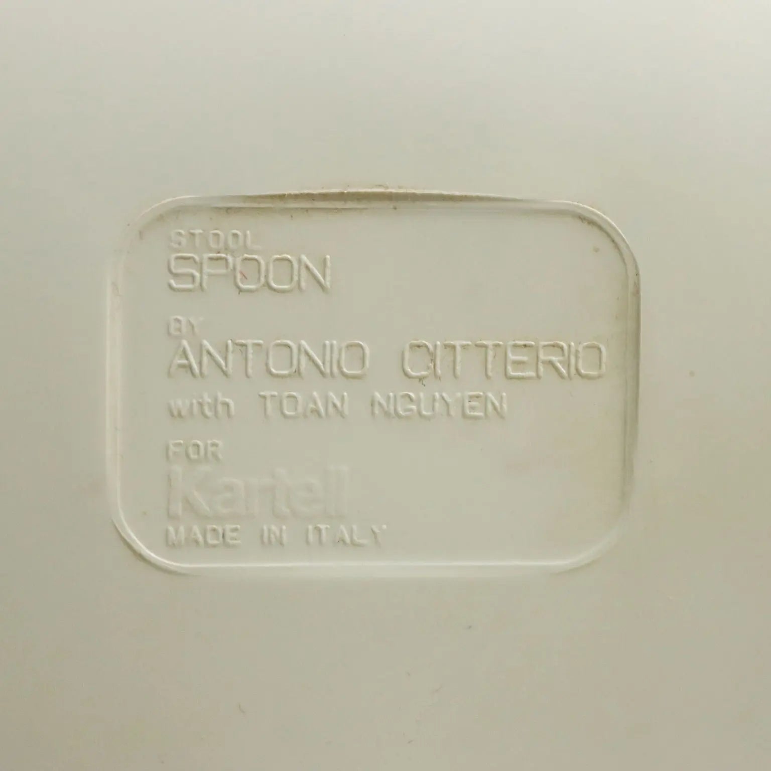 Kartell Spoon Stool Vintage Design Antonio Citterio 2000s