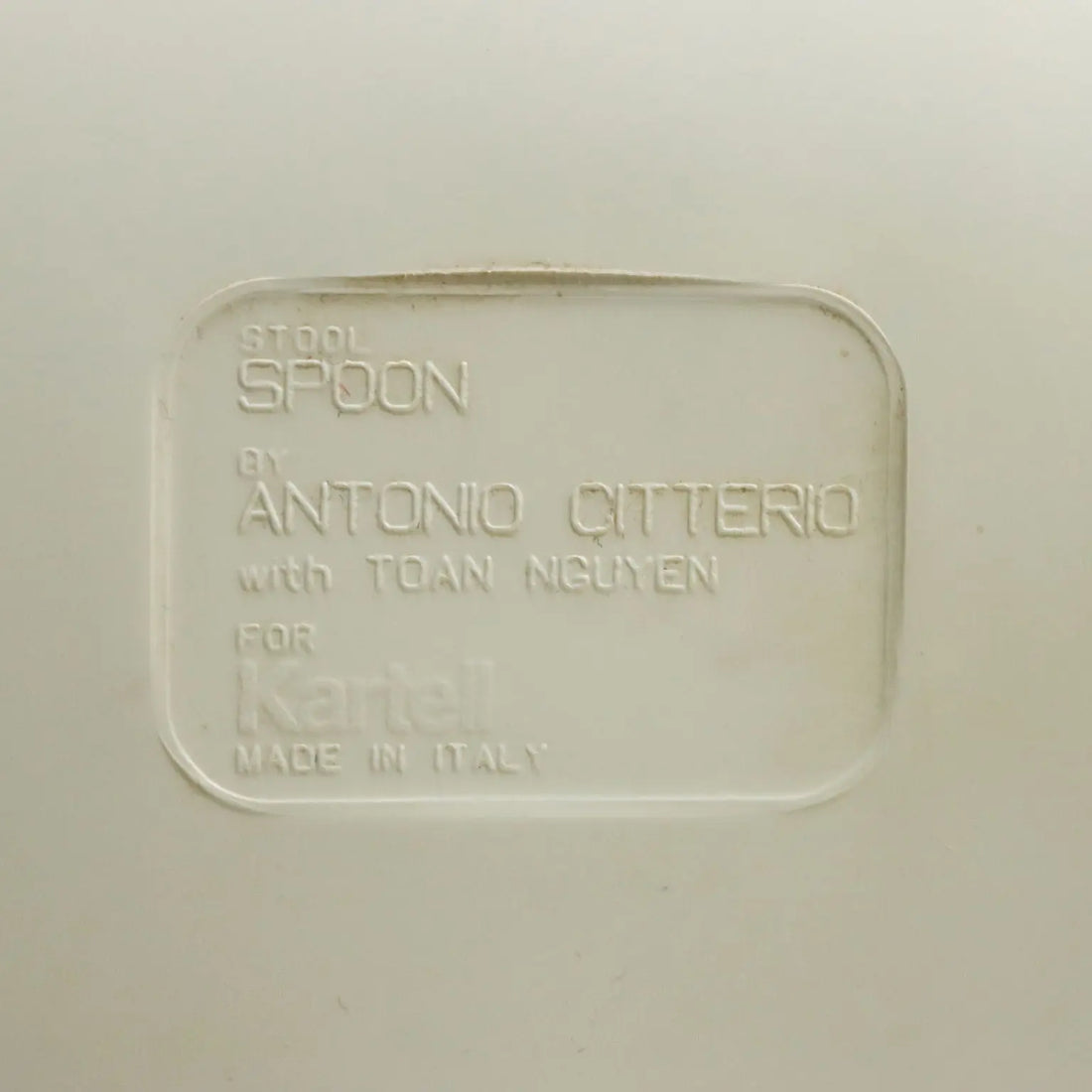 Kartell Spoon Stool Vintage Design Antonio Citterio 2000s