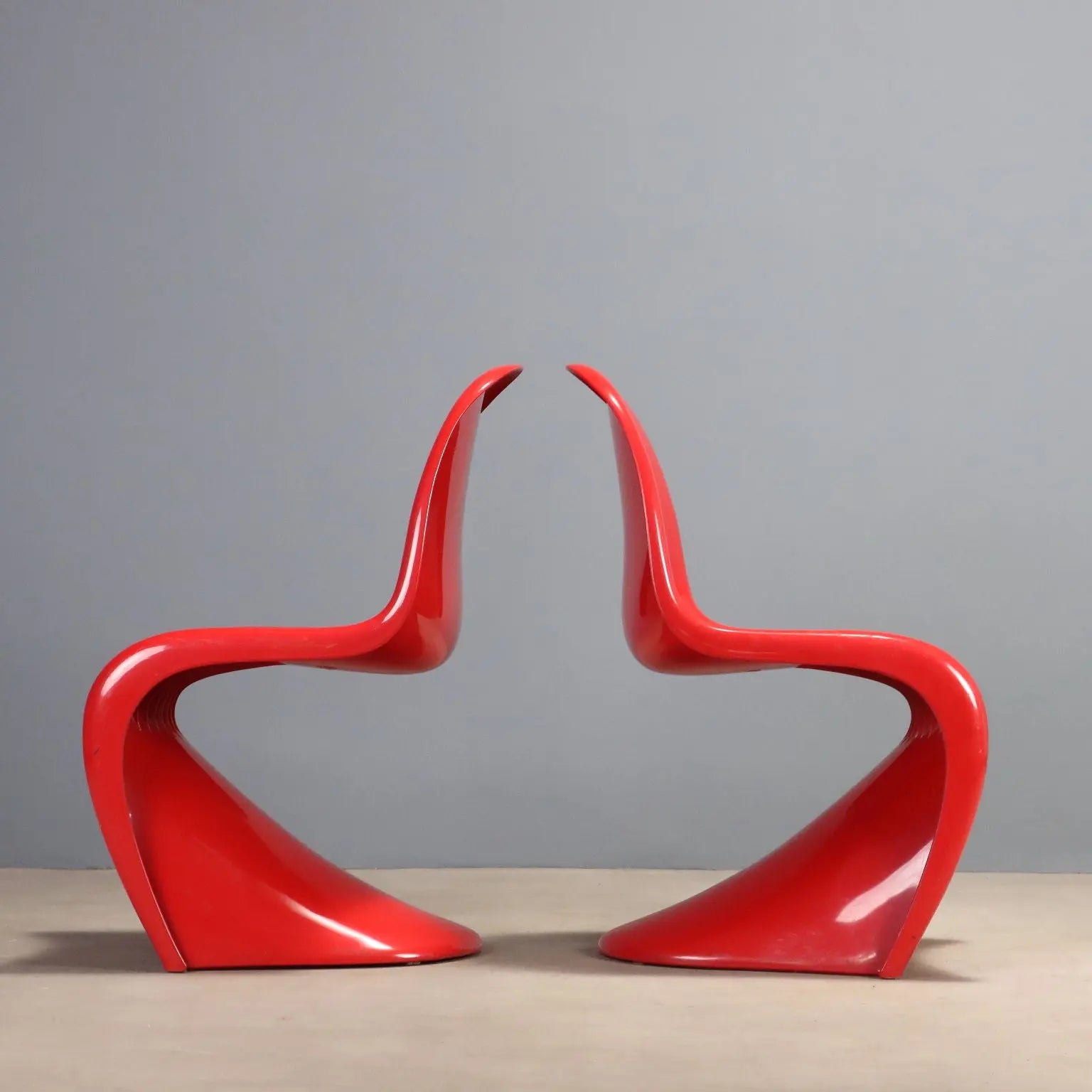 Vintage Chais Vitra Panton Chair Design Verner Panton 1970s