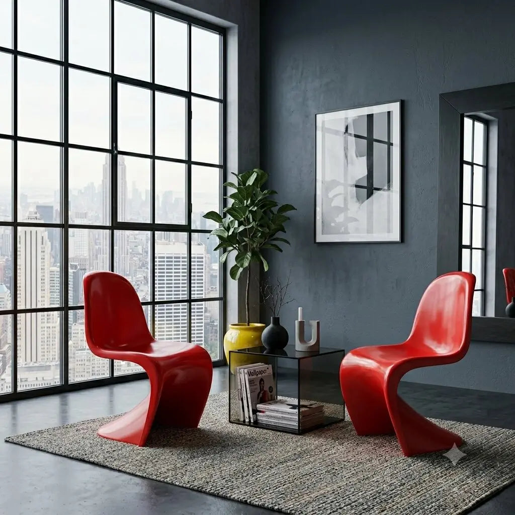 Vintage Chais Vitra Panton Chair Design Verner Panton 1970s
