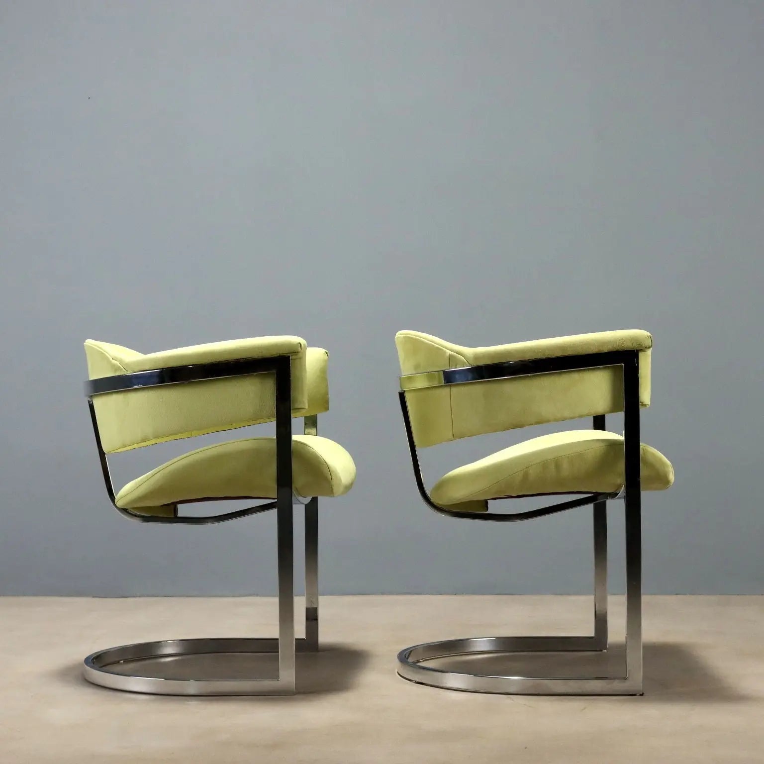 Vintage Saporiti Chairs Design Vittorio Introini Fabric 1970s