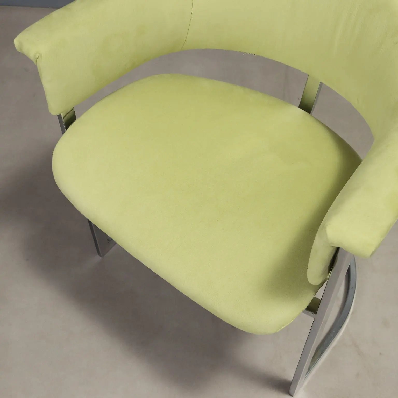 Vintage Saporiti Chairs Design Vittorio Introini Fabric 1970s