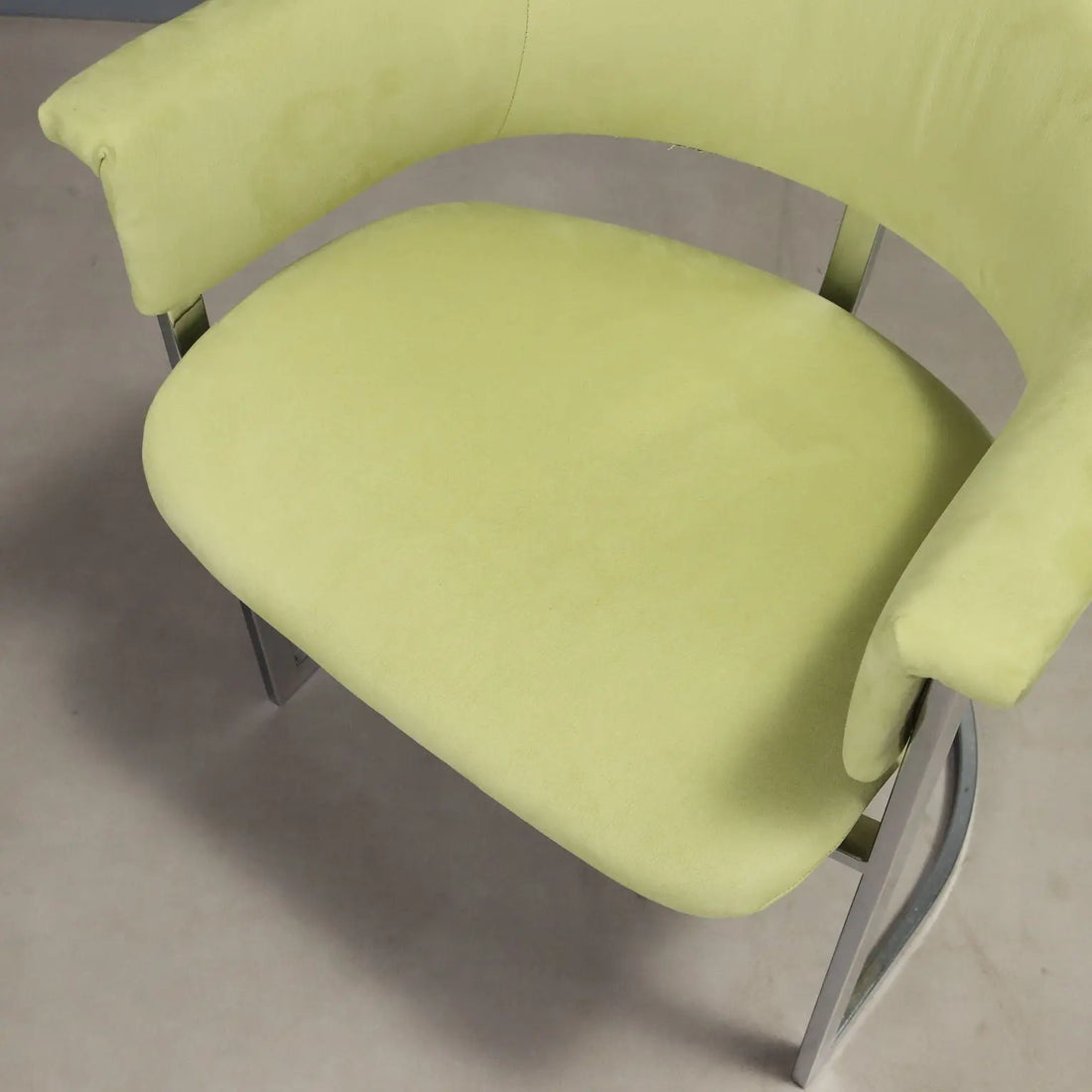 Vintage Saporiti Chairs Design Vittorio Introini Fabric 1970s