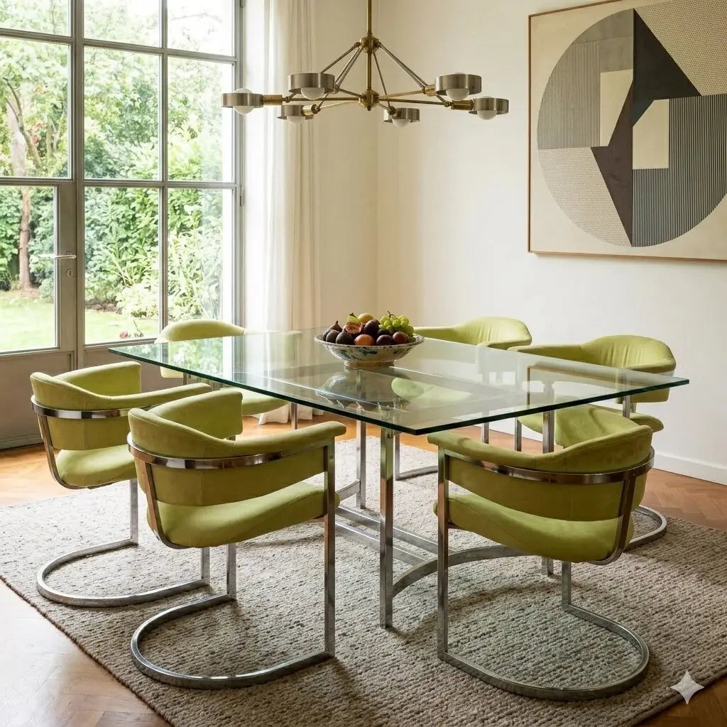 Vintage Saporiti Chairs Design Vittorio Introini Fabric 1970s