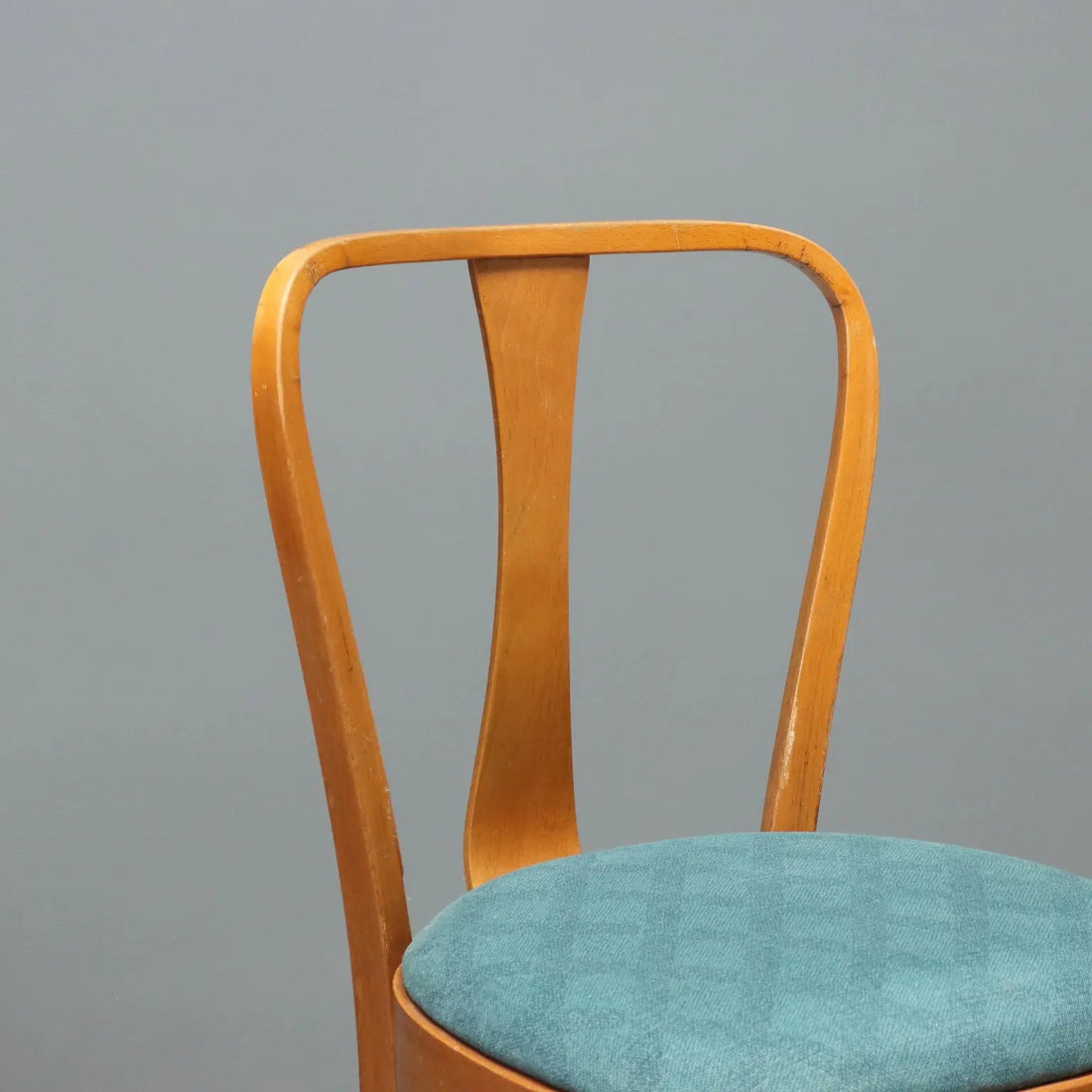 Vintage Chairs Beech Fabric Design Italy 1960s