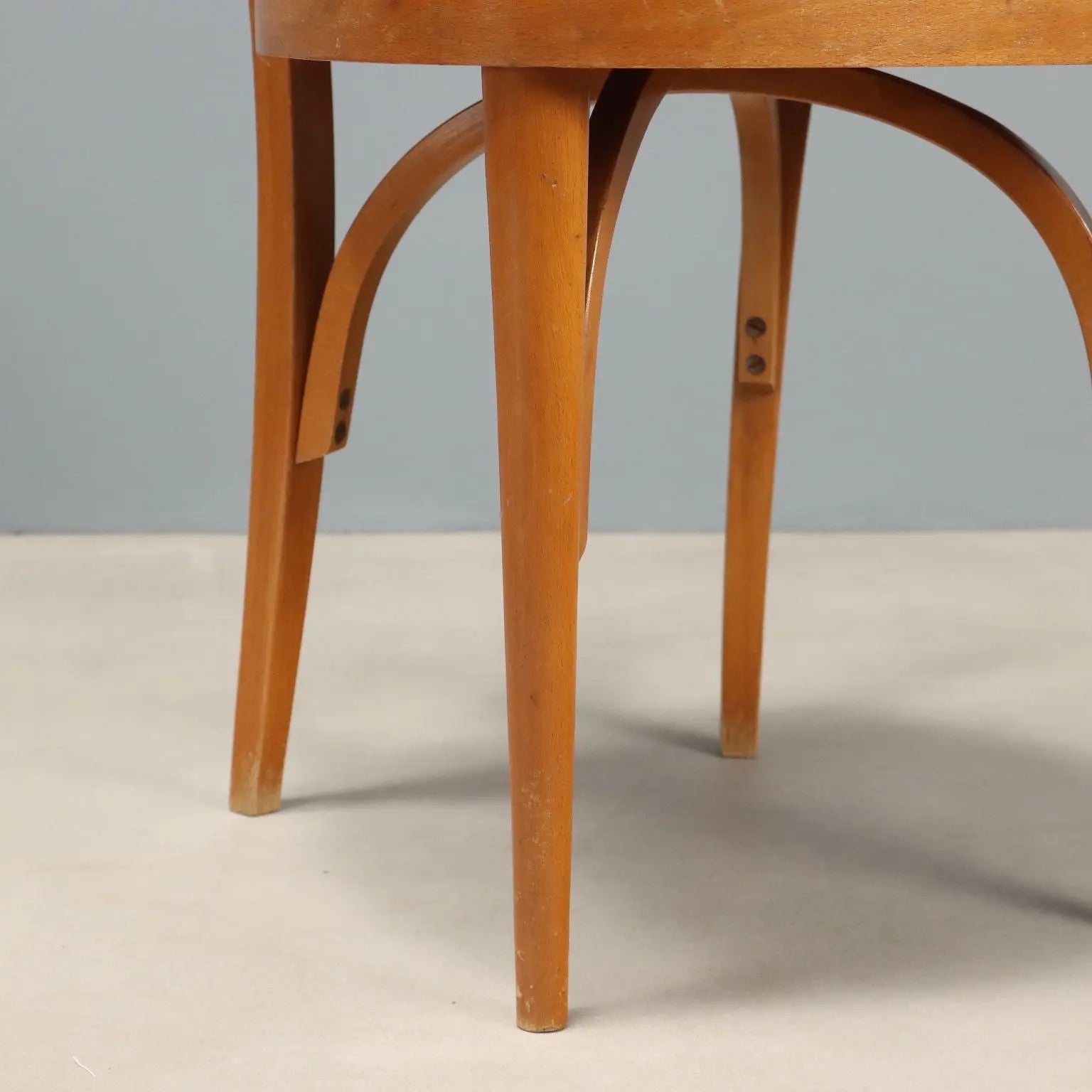 Vintage Chairs Beech Fabric Design Italy 1960s