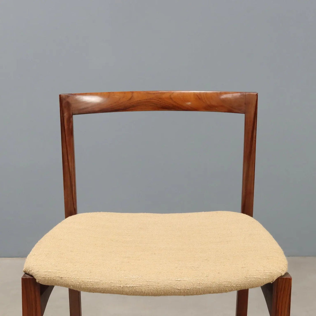 Vintage Living Room Chairs Exotic Wood Fabric Design 1960s