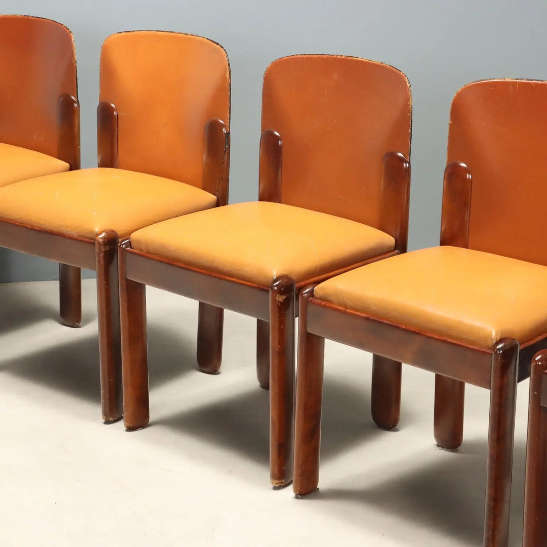 Set of Eight Chairs by Silvio Coppola for Bernini