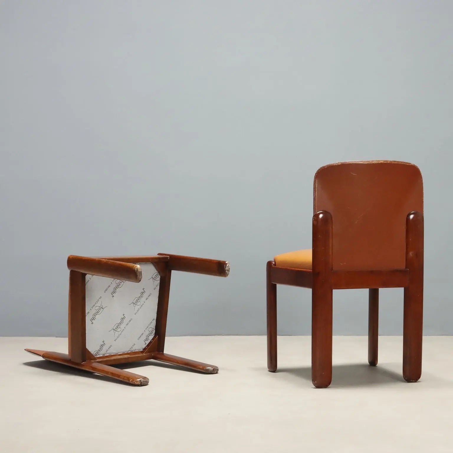 Set of Eight Chairs by Silvio Coppola for Bernini