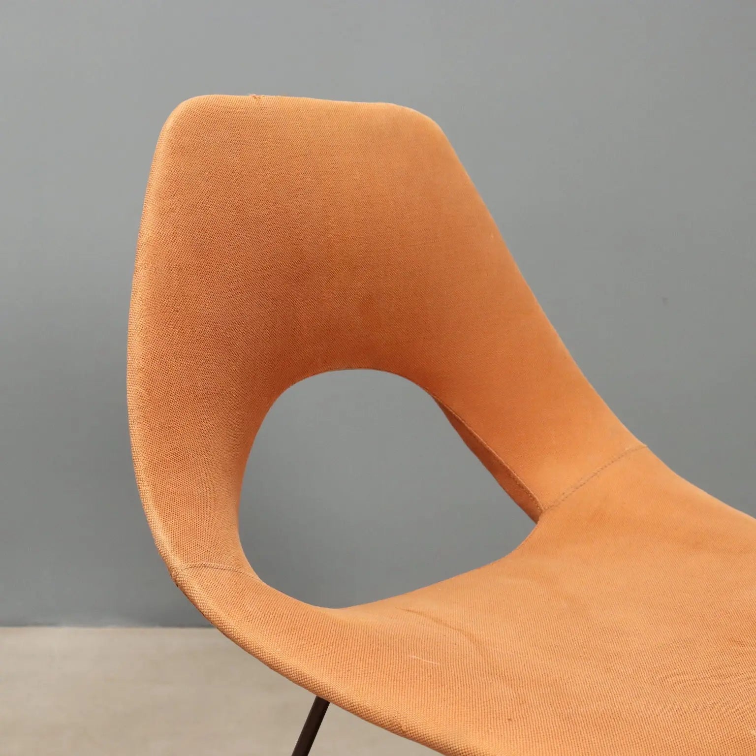 Vintage Saporiti Chairs Design Augusto Bozzi Fabric 1950s-1960s