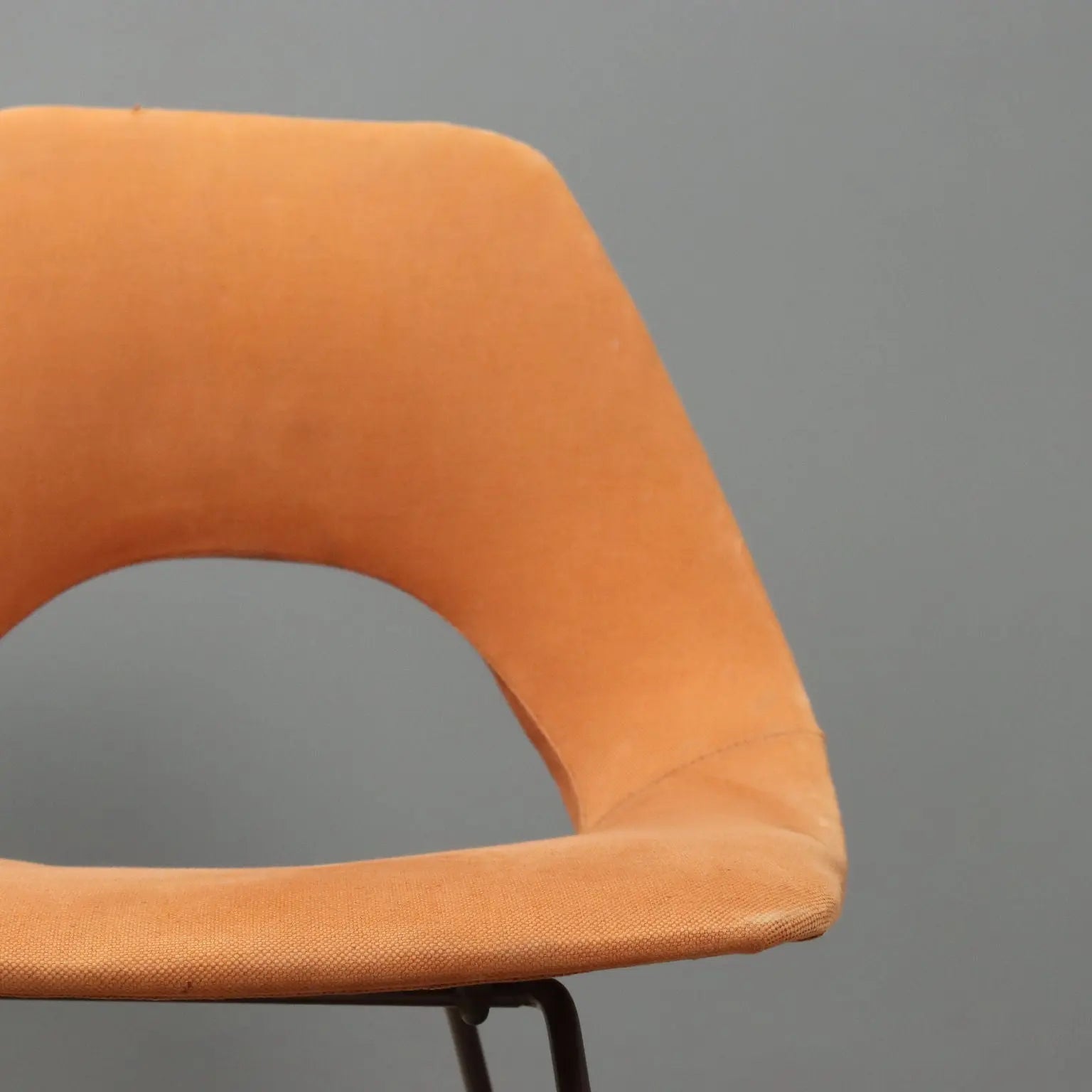 Vintage Saporiti Chairs Design Augusto Bozzi Fabric 1950s-1960s