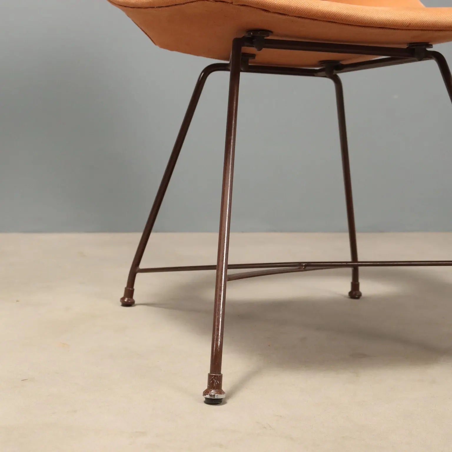 Vintage Saporiti Chairs Design Augusto Bozzi Fabric 1950s-1960s
