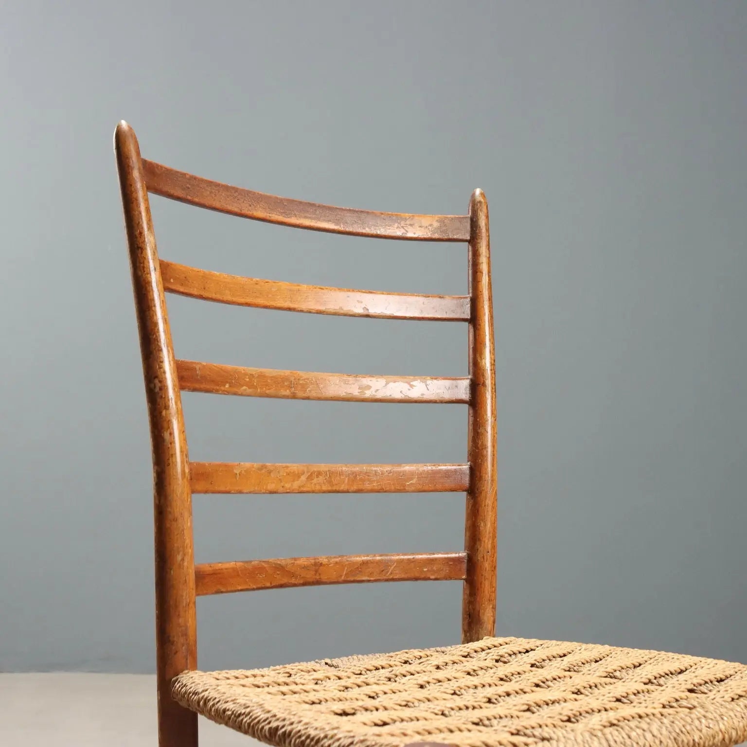 1950s Beech and Woven Cord Chairs