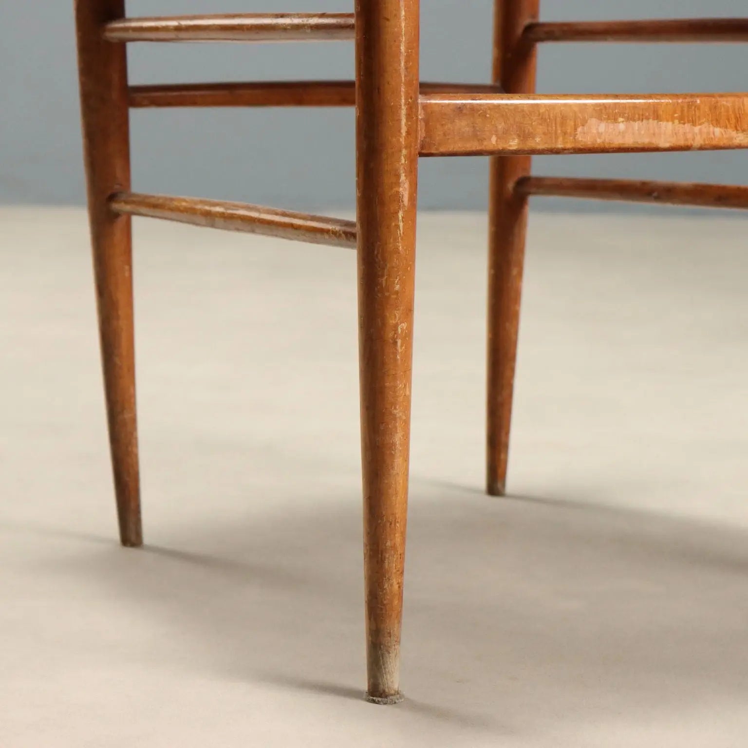 1950s Beech and Woven Cord Chairs