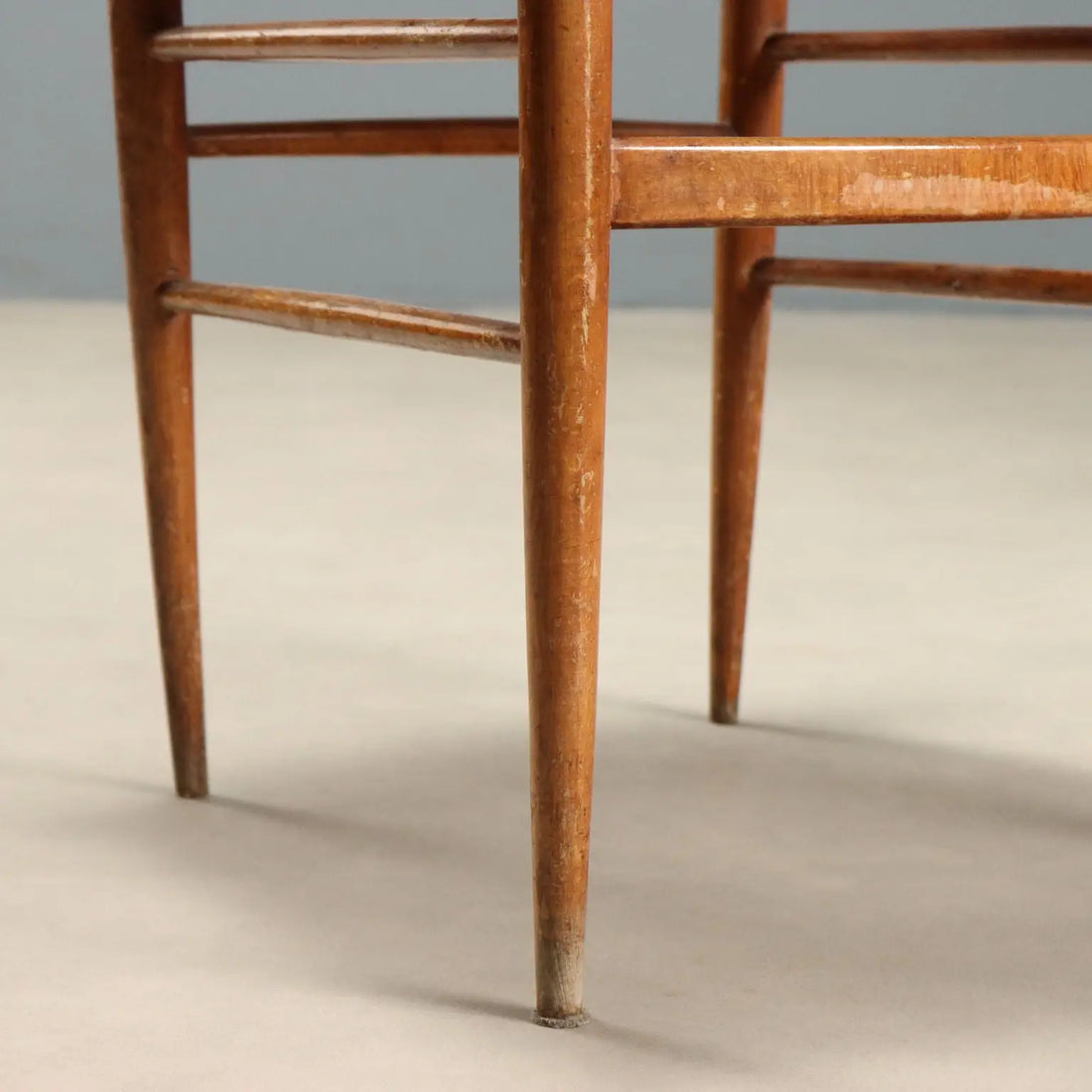 1950s Beech and Woven Cord Chairs