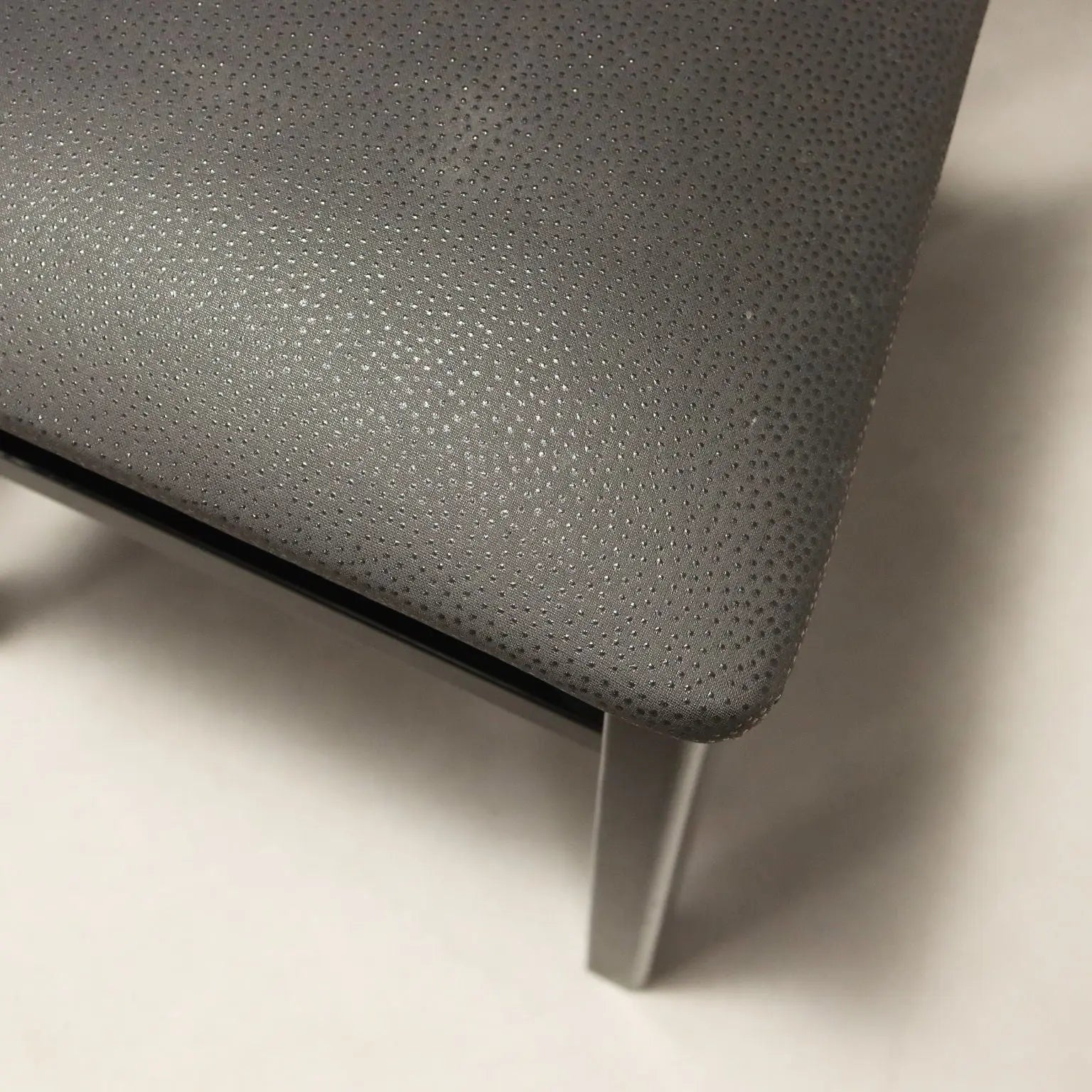 1980s Lacquered Wood and Faux Leather Chairs