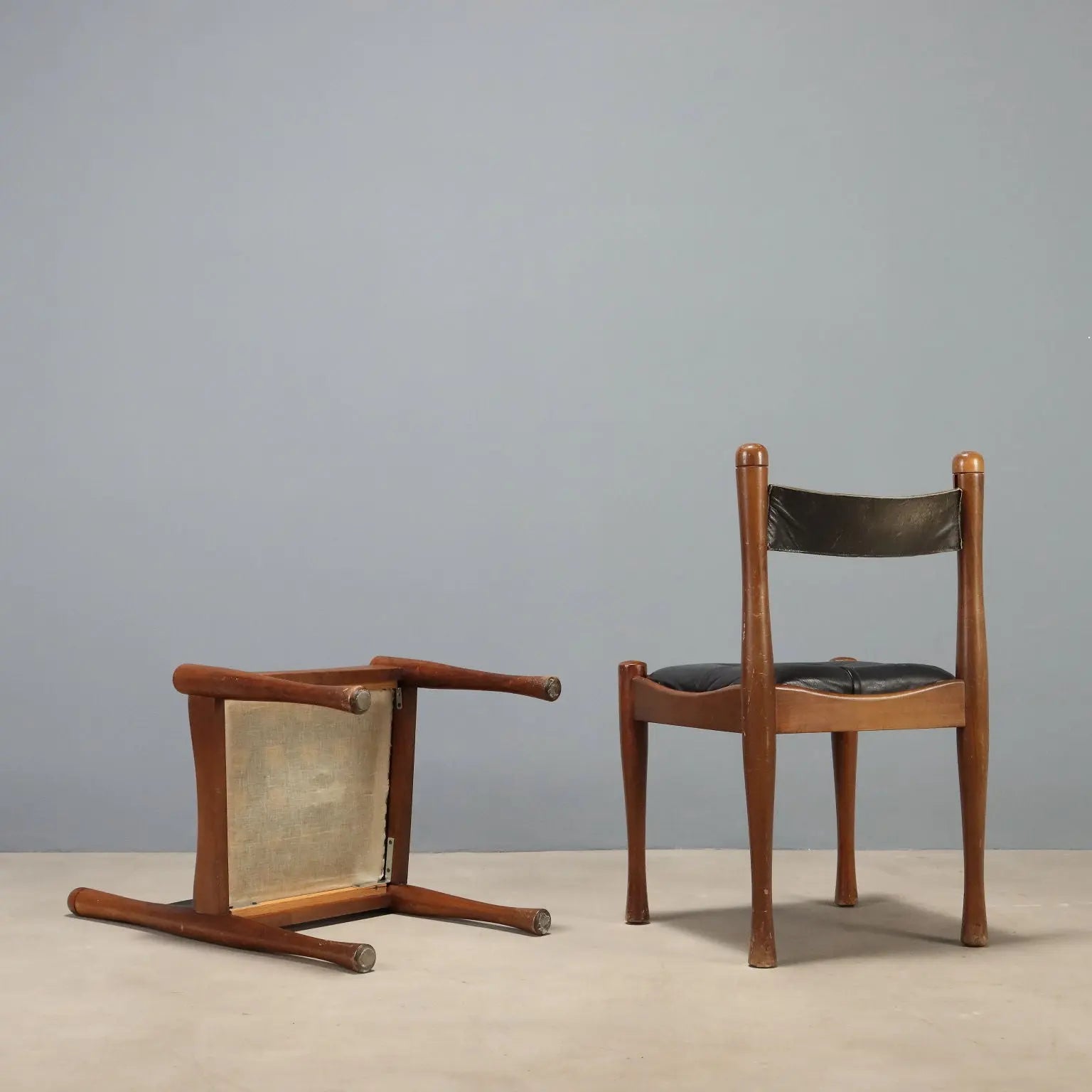 Beechwood Chairs by Silvio Coppola 1970s
