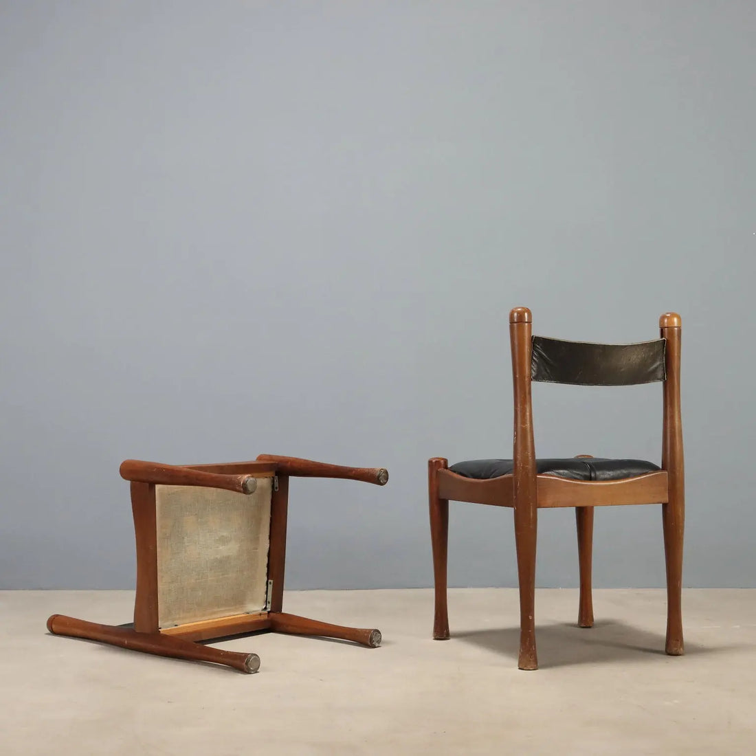 Beechwood Chairs by Silvio Coppola 1970s